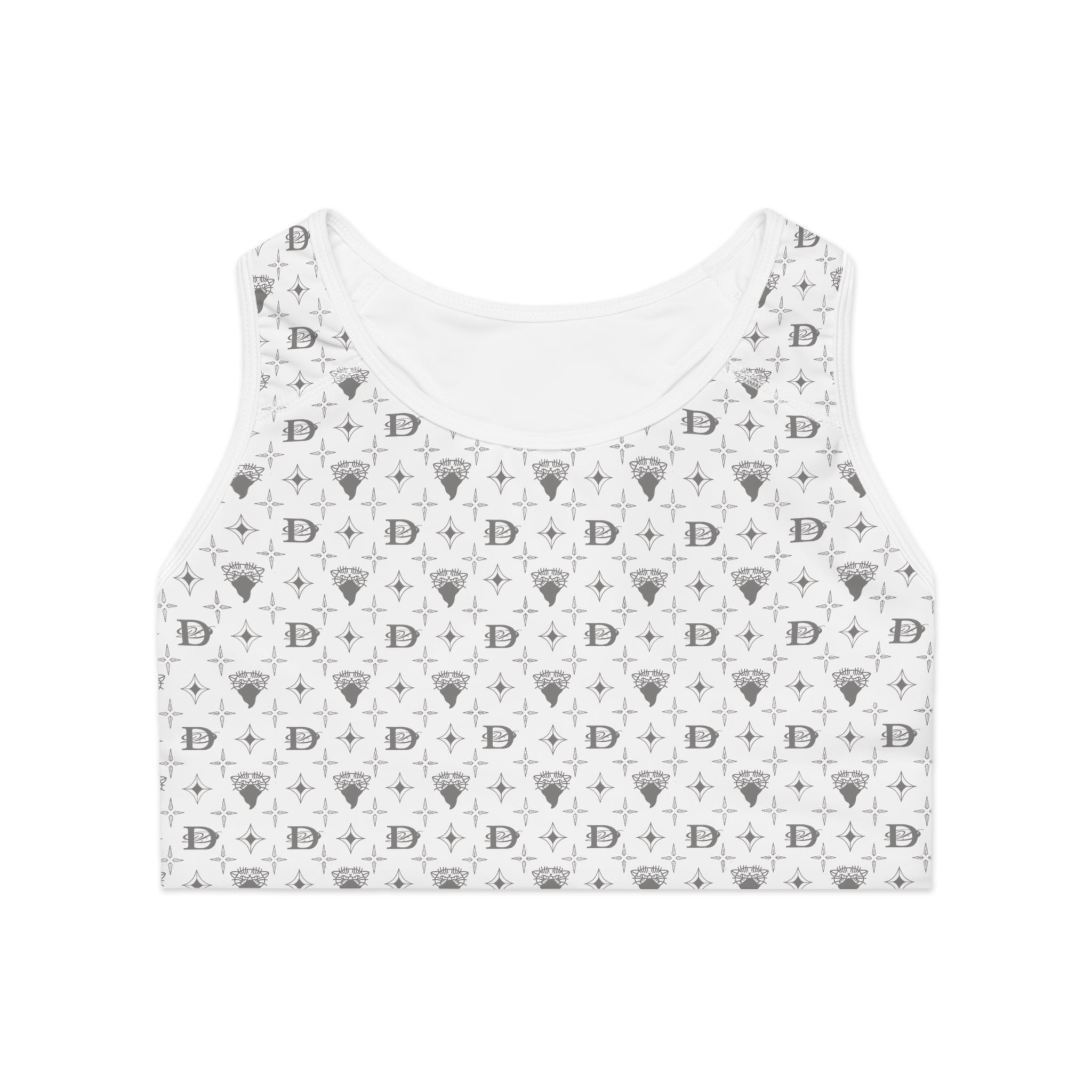 Bandito Panther Custom Monogram Print Sports Bra AOP