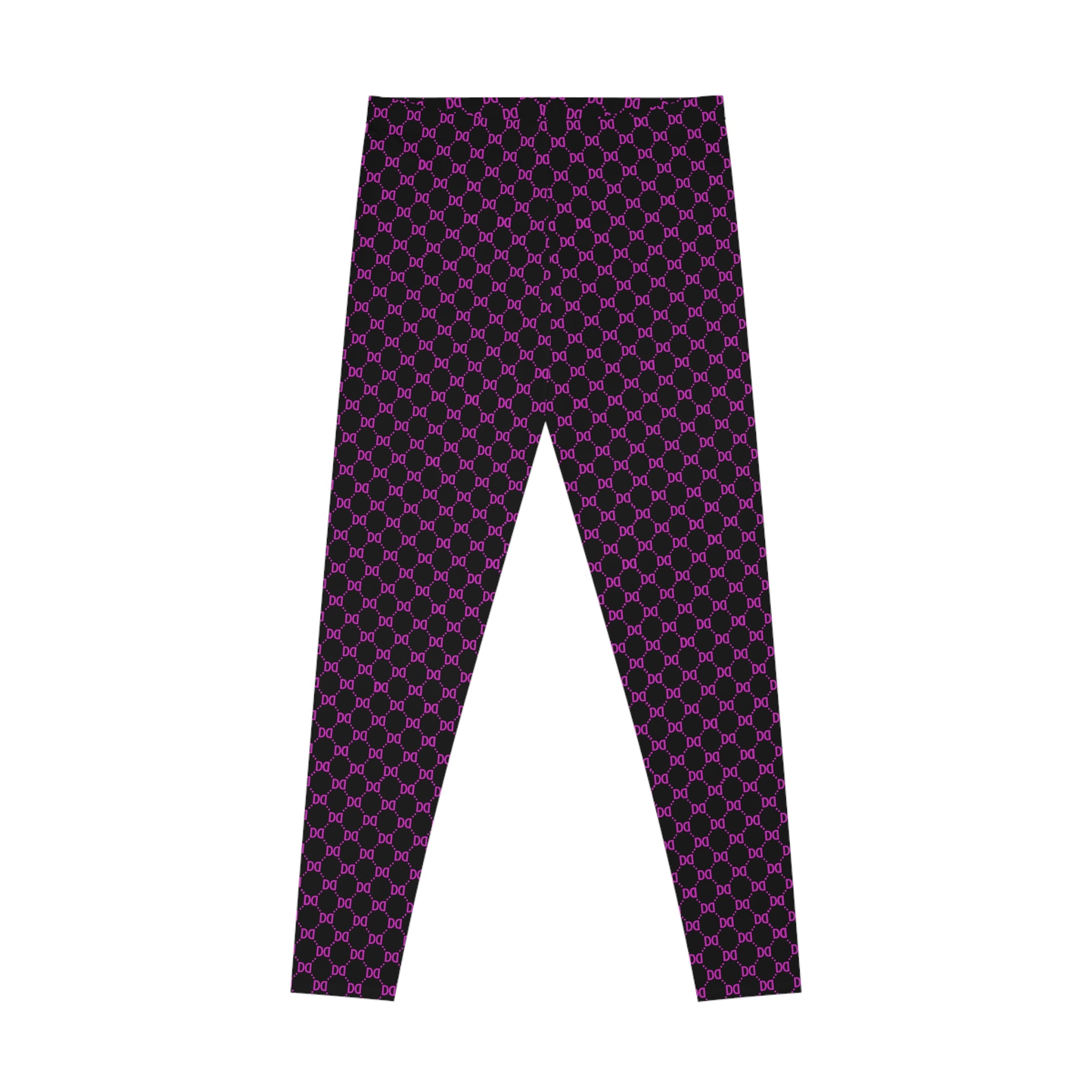 DD Monogram Print Women's Casual Leggings AOP
