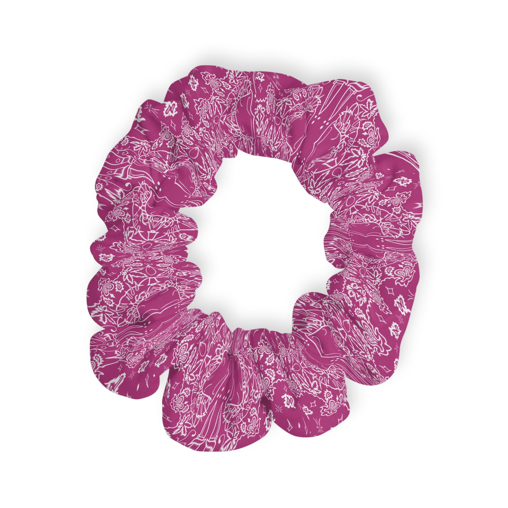 DD Custom Bandana Print Scrunchie AOP