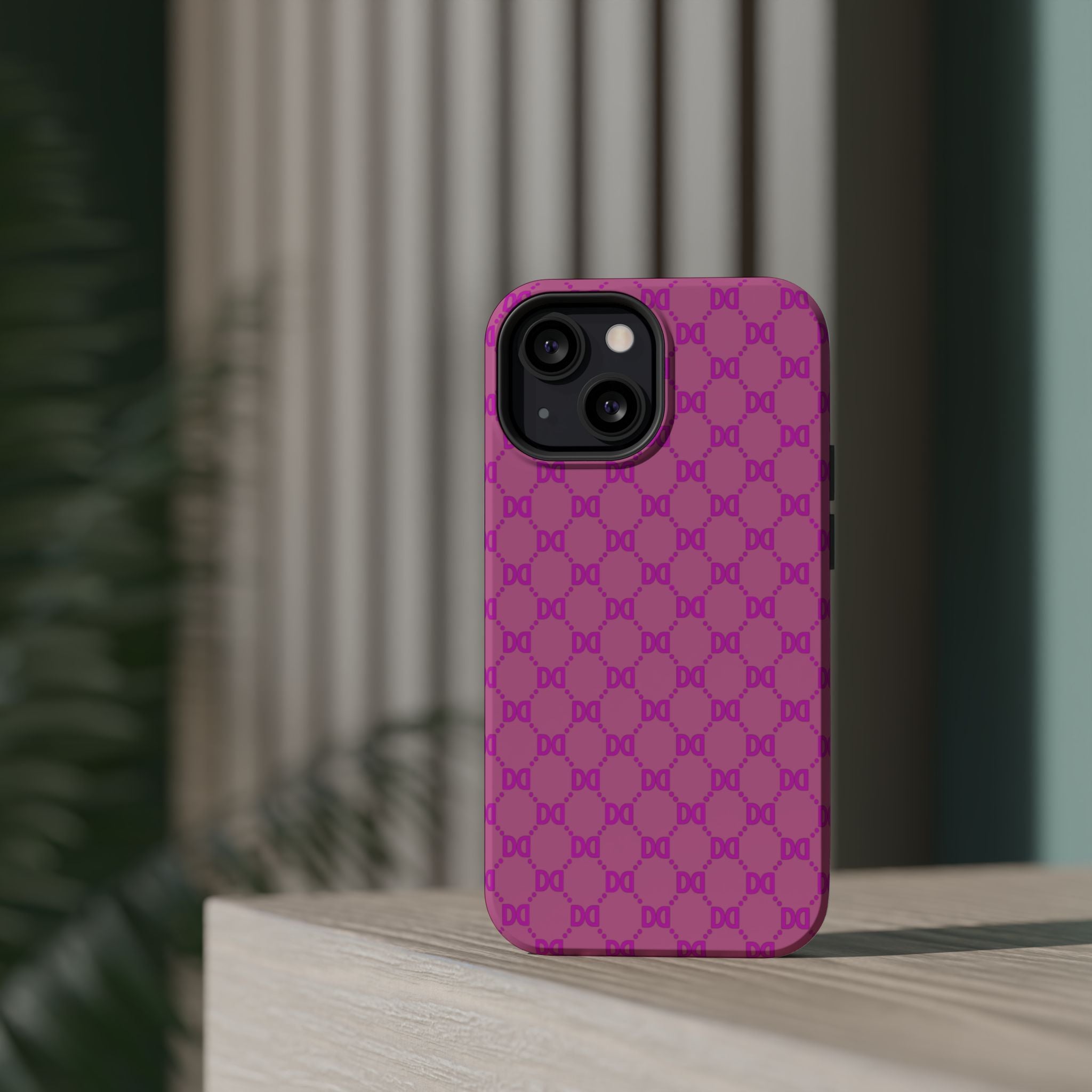 DD Monogram Pattern Magnetic Phone Case