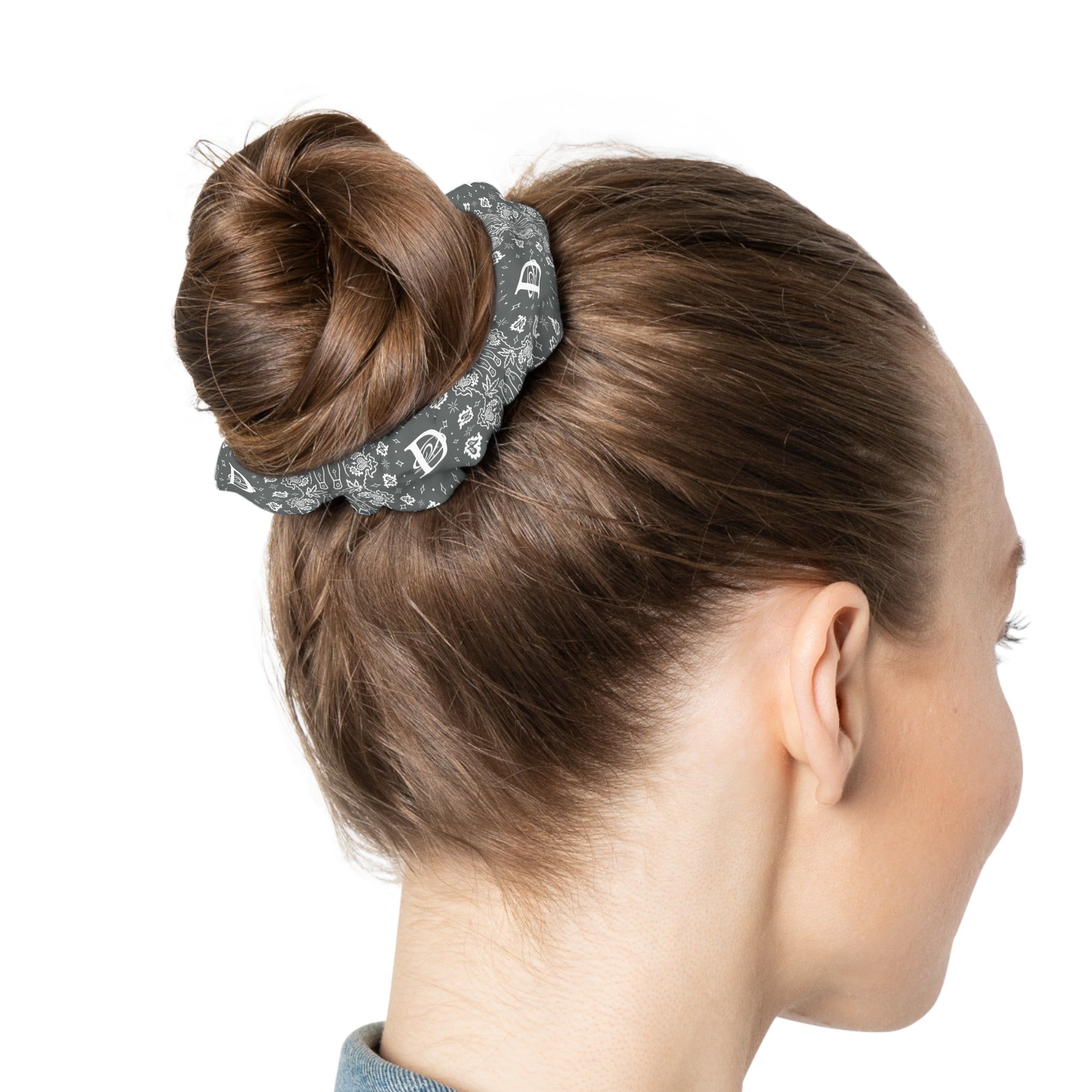 DD Custom Bandana Print Scrunchie AOP