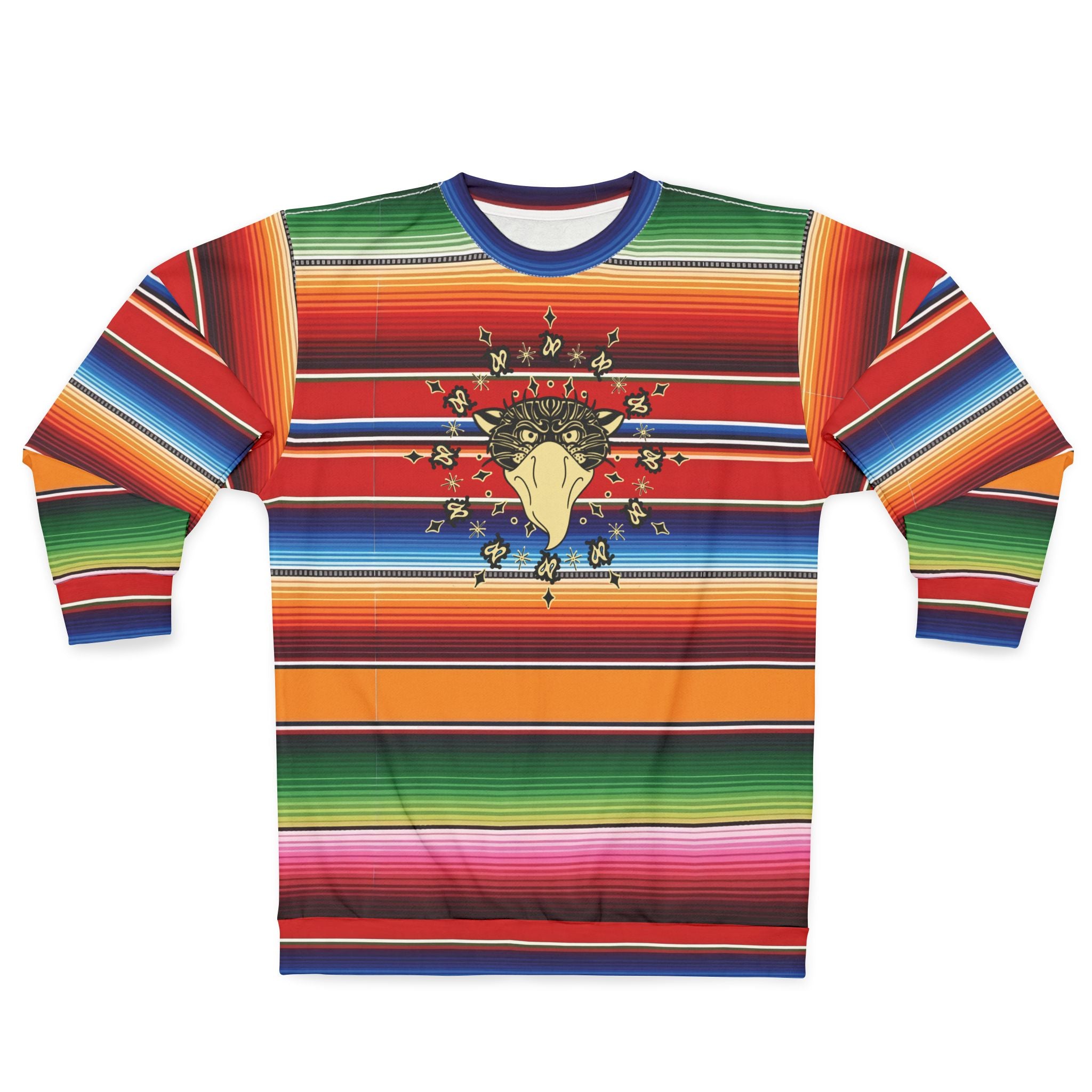 Bandito Panther Paisley Print Unisex Serape Sweatshirt AOP
