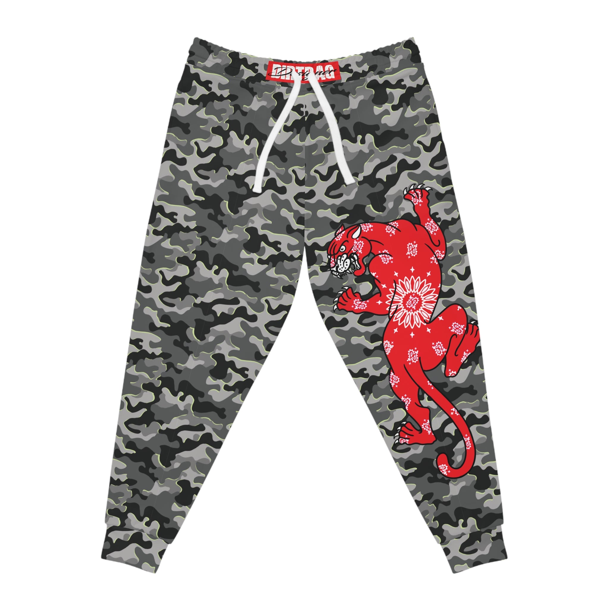 Climbing Bandana Panther on Urban Camo Unisex Joggers AOP