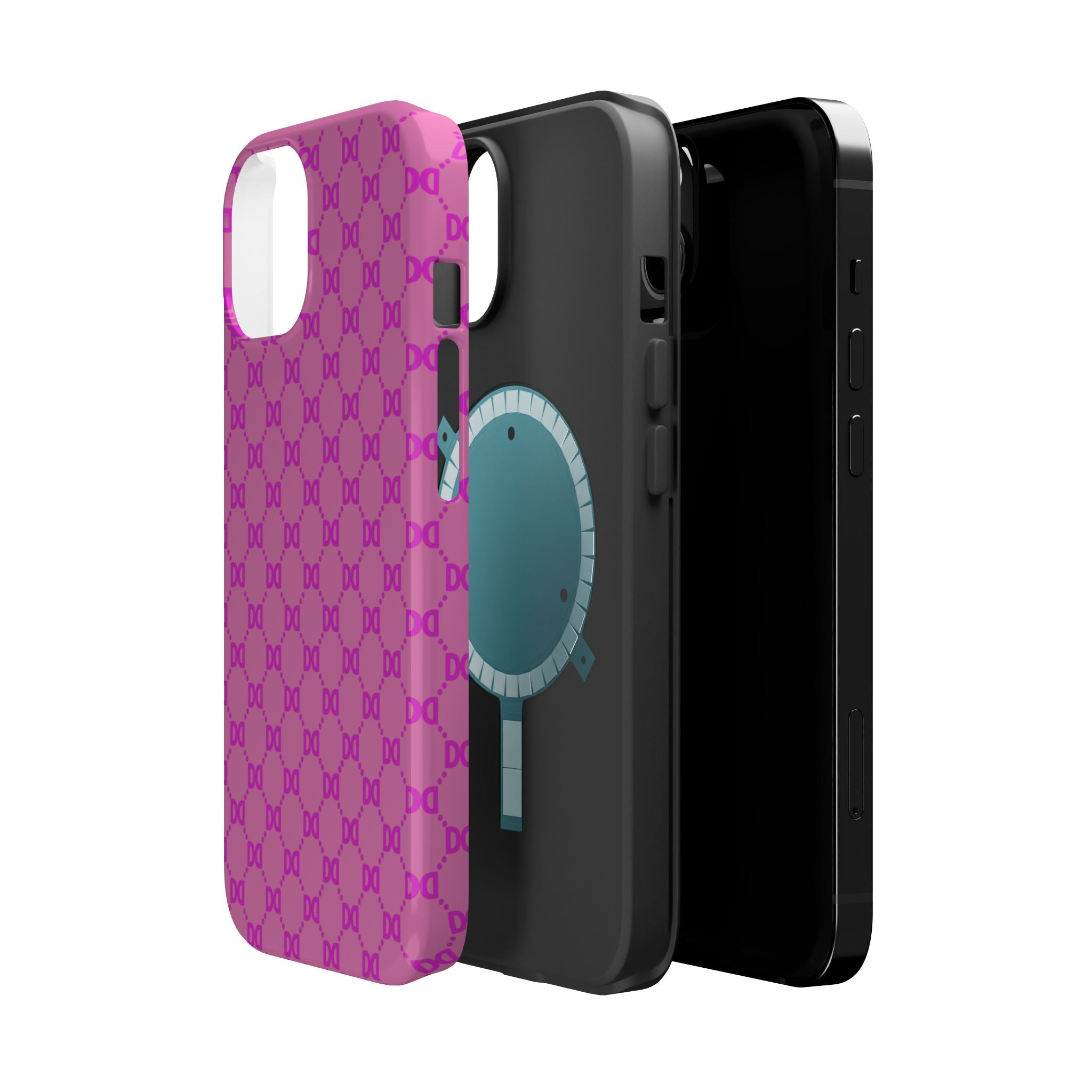 DD Monogram Pattern Magnetic Phone Case