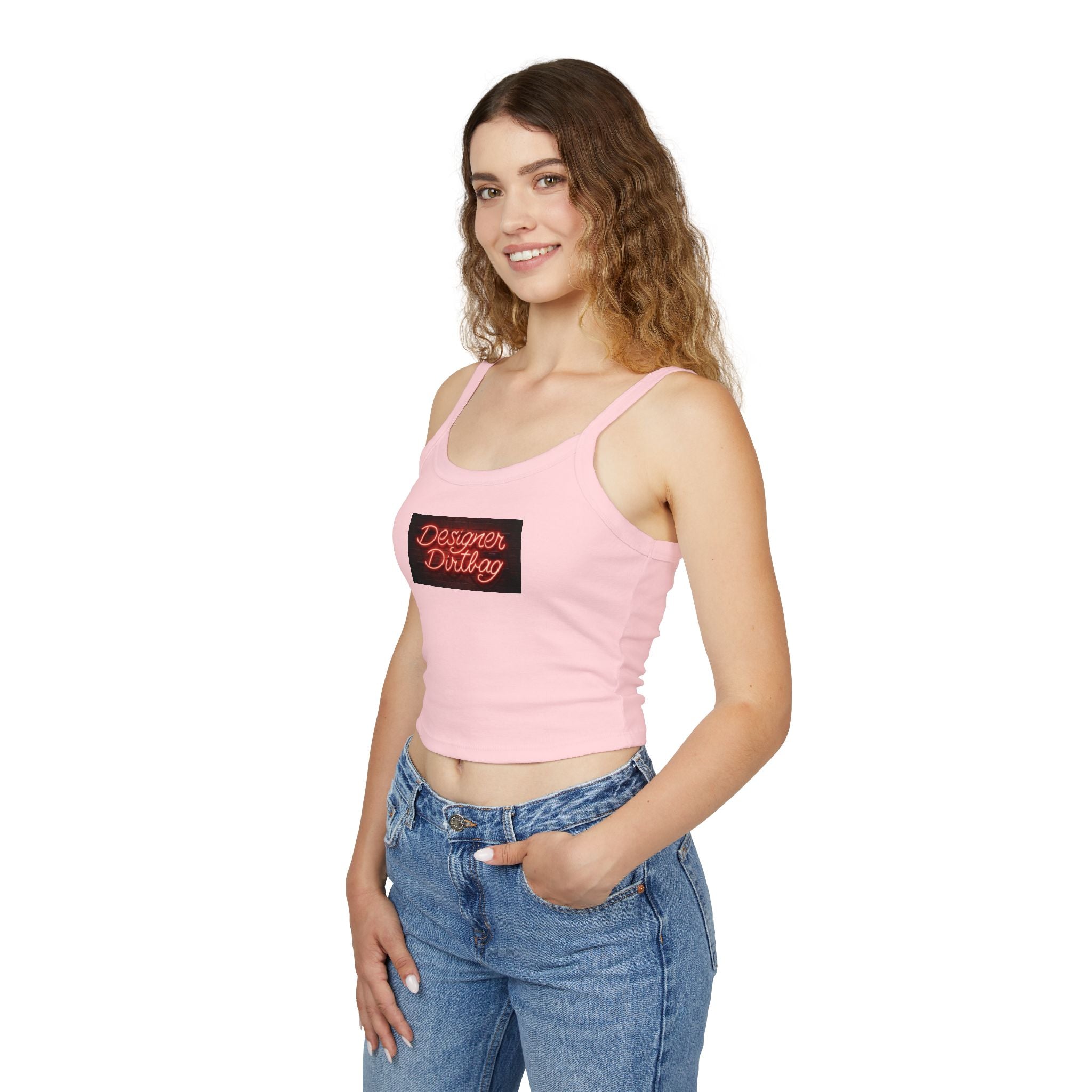 Neon Sign Graphic Spaghetti Strap Woman's Tank Top