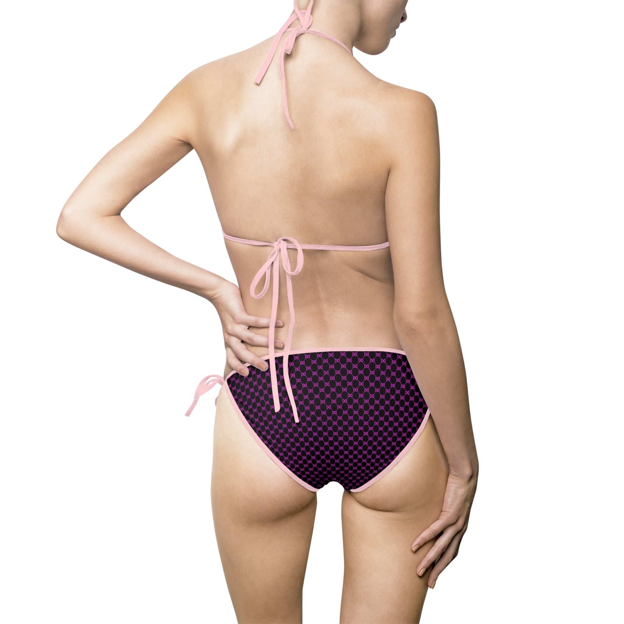 DD Monogram Womens's Bikini Swimsuit AOP