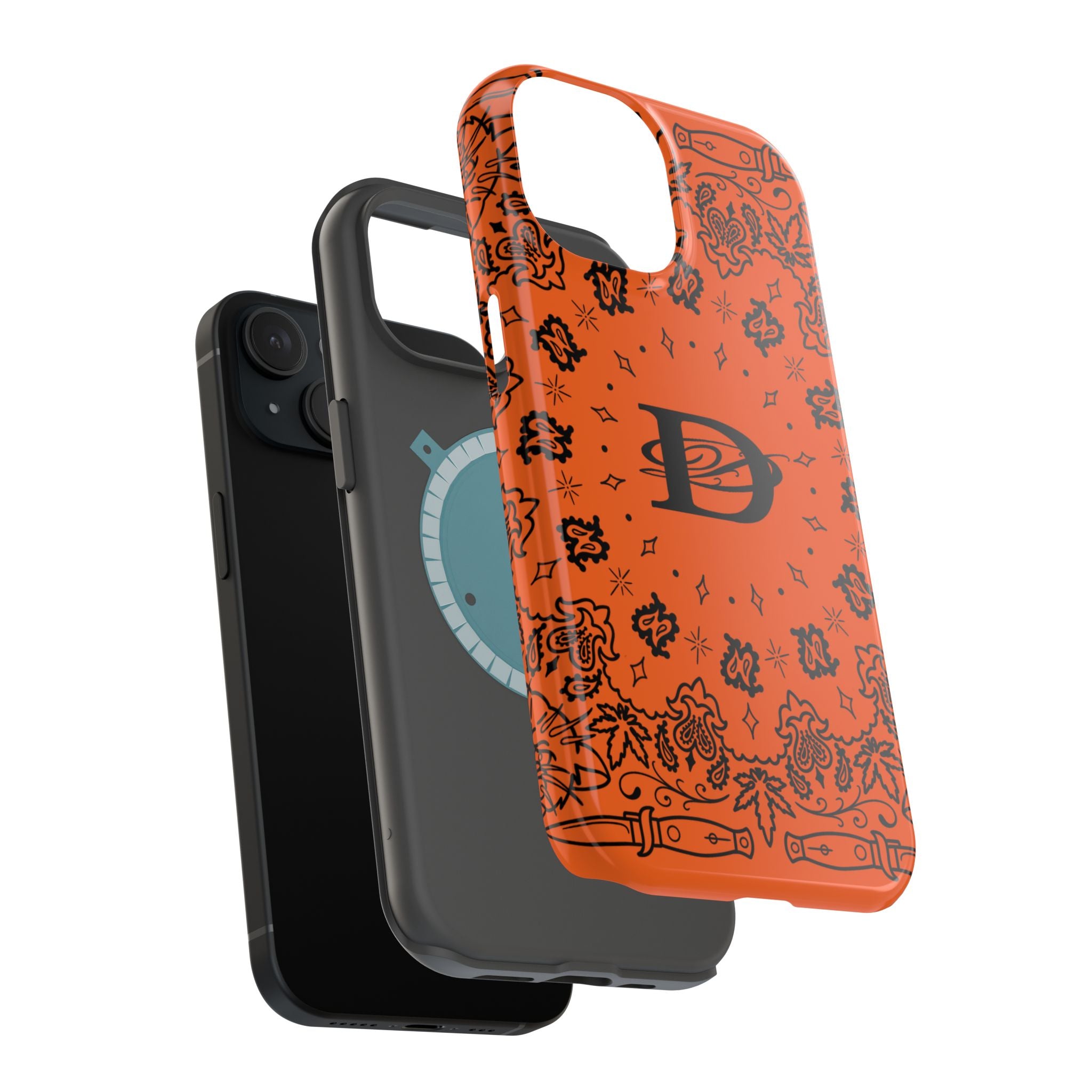 DD Custom Bandana Print Stylish Magnetic Phone Cases for Trendy Protection, Customize Your Style, Personalized Gift, Unique Design