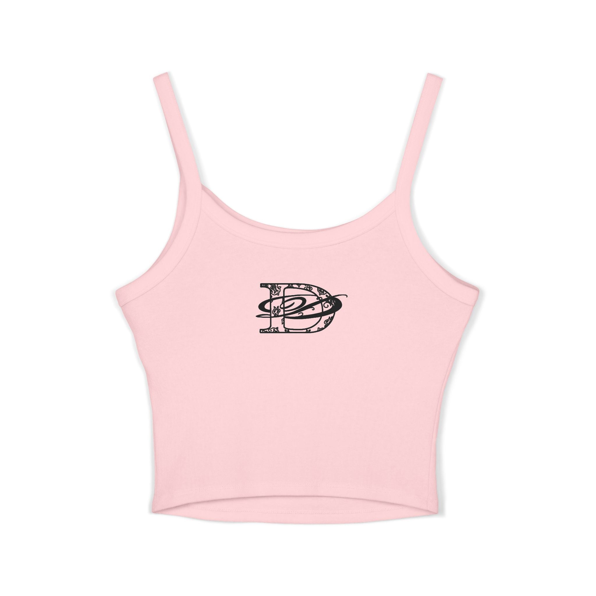 Cannabis Leaf w/DD Monogram Spaghetti Strap Tank Top