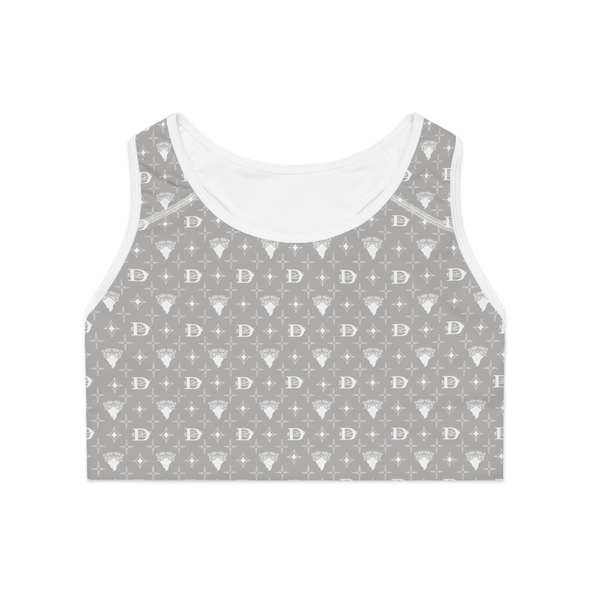 Bandito Panther Custom Monogram Print Sports Bra AOP
