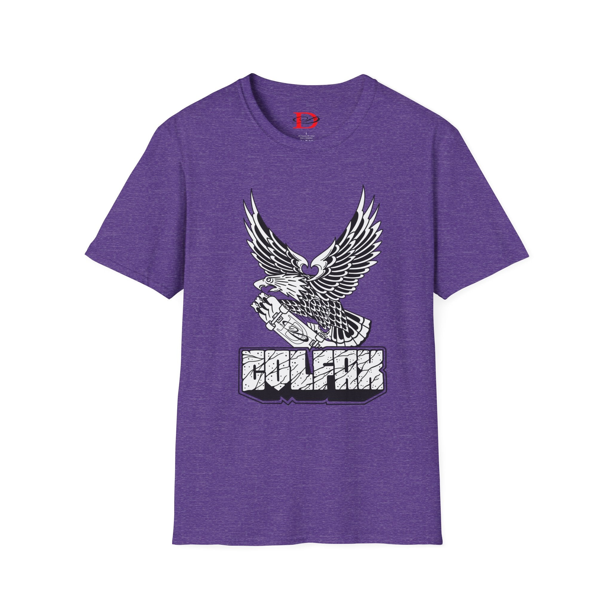 Skating Eagle Grinding on Colfax Ave. Unisex Softstyle T-Shirt