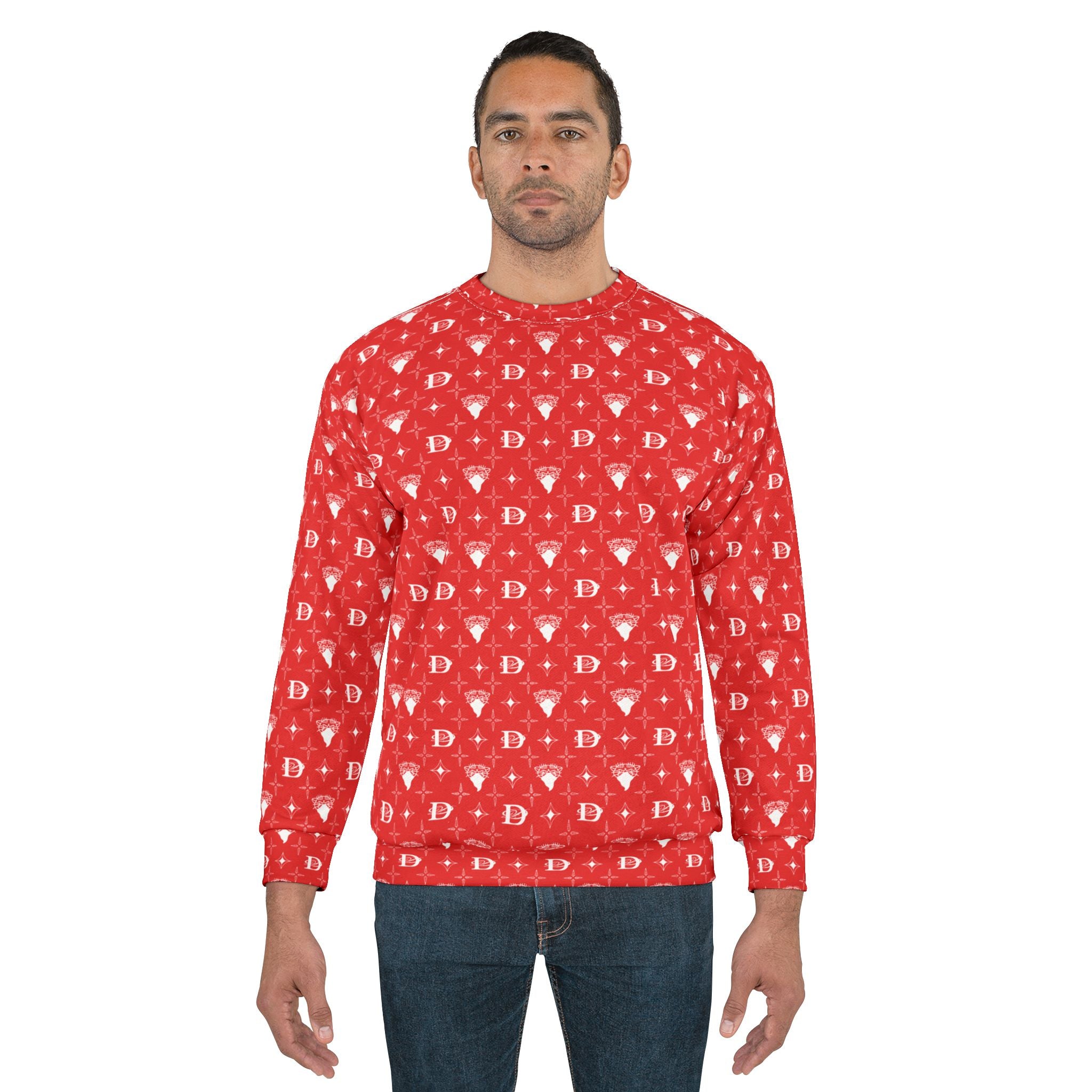 Bandito Panther Custom Monogram Print Unisex Sweatshirt AOP