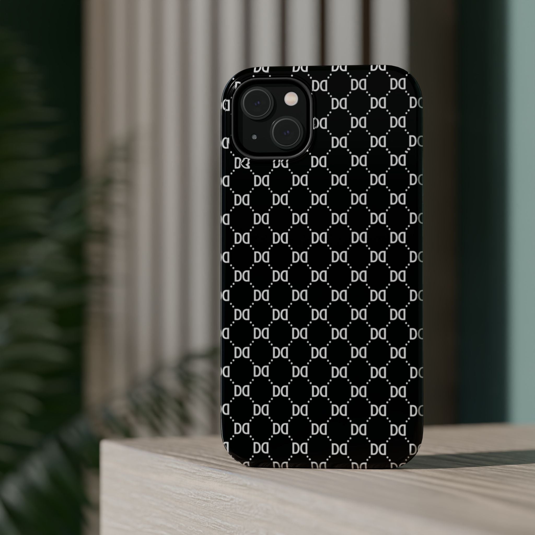 DD Monogram Pattern Magnetic Phone Case
