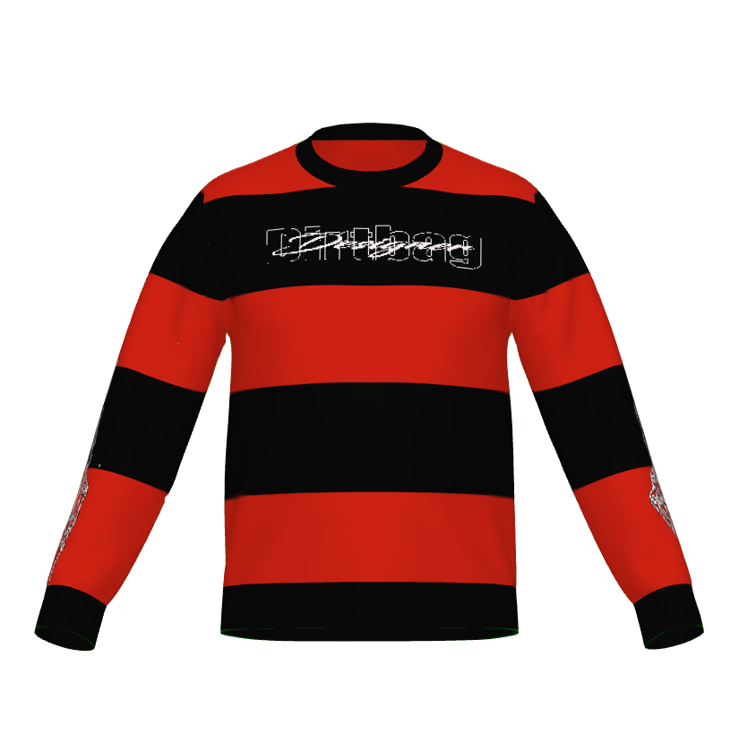 DD Logo Striped Knitted Lightweight Crewneck Sweater