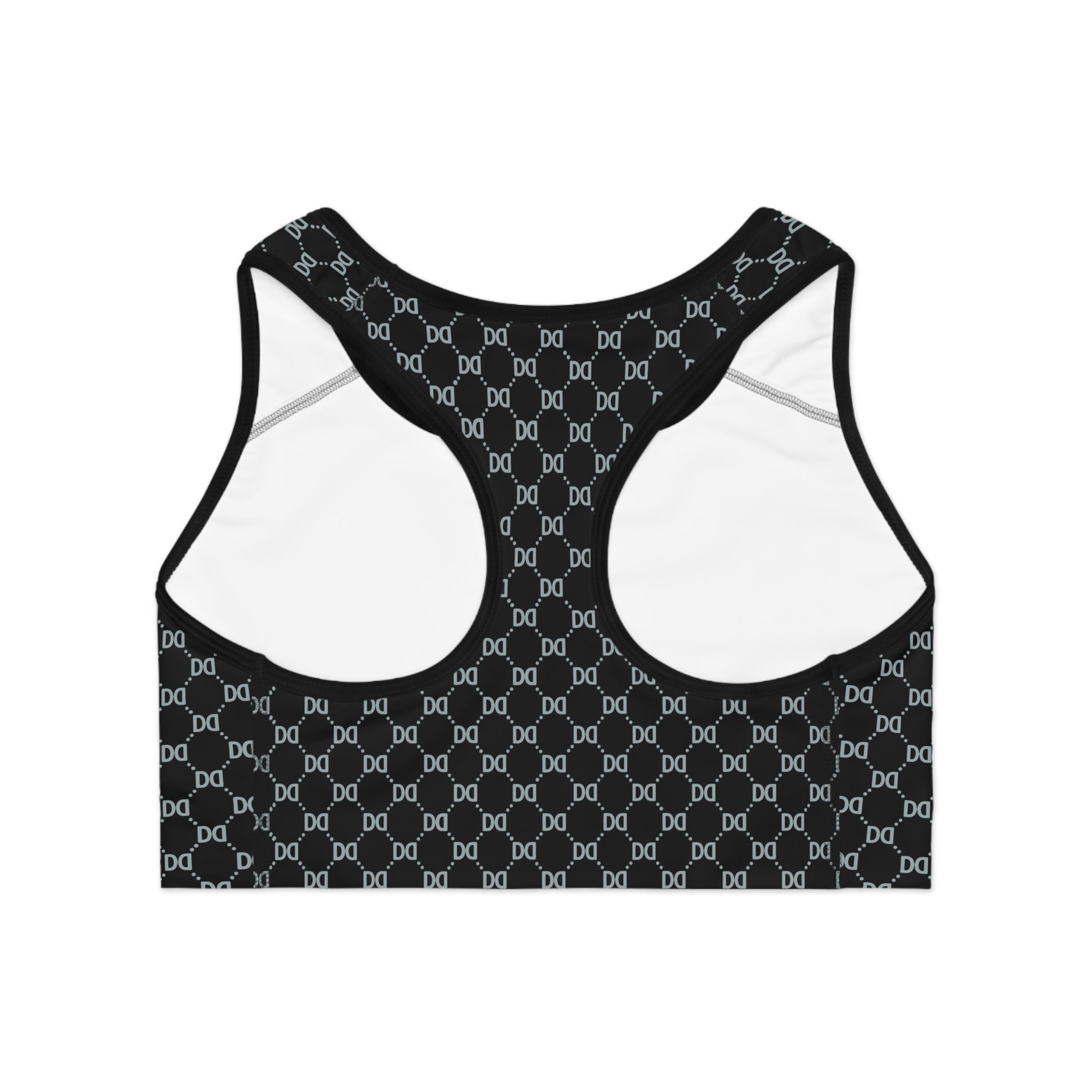 DD Monogram Pattern Sports Bra AOP