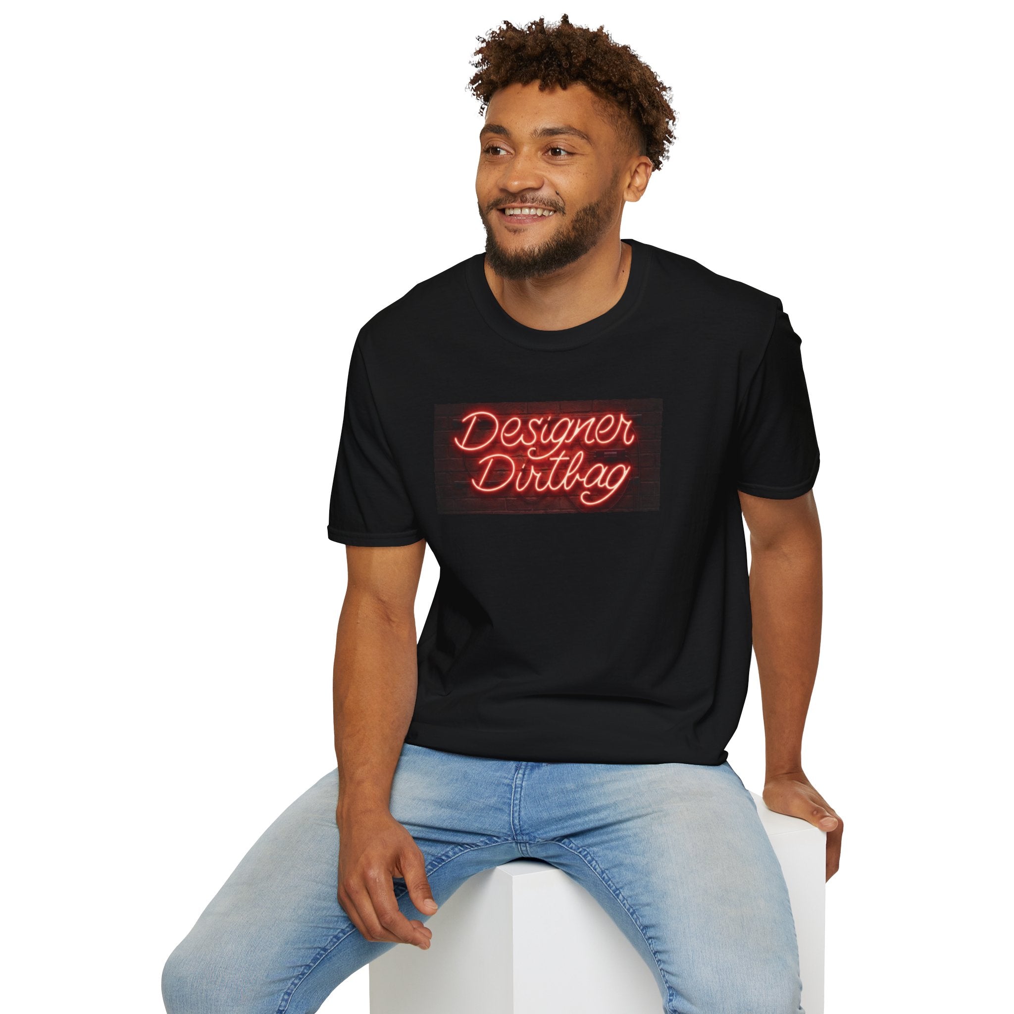 DD Neon Sign Softstyle Unisex T-Shirt