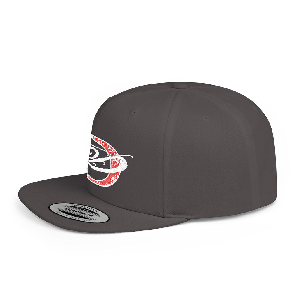 DD Bandana Logo Flat Bill Snapback Cap Streetwear, Tattoo, Designer, Fashion, Embroidery