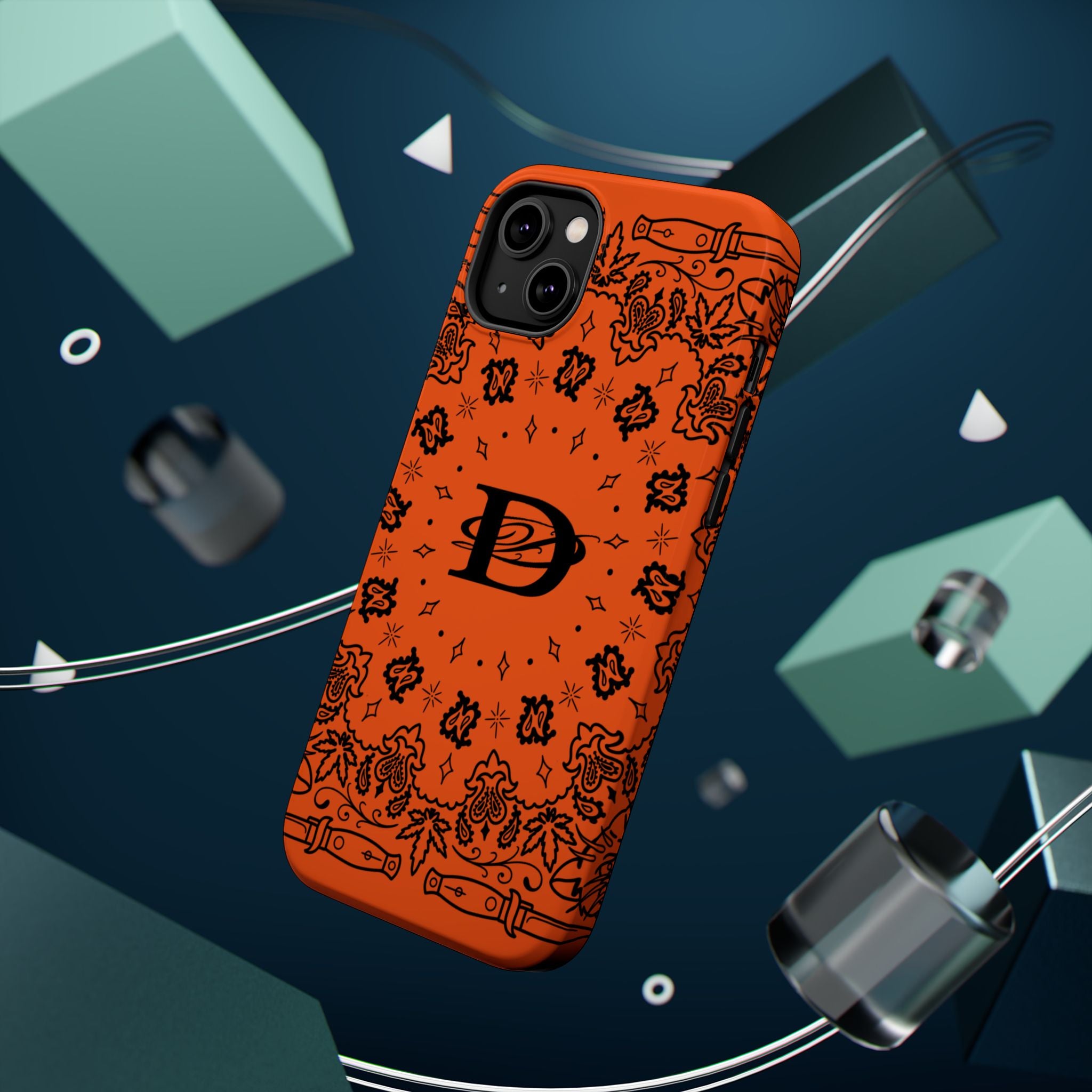 DD Custom Bandana Print Stylish Magnetic Phone Cases for Trendy Protection, Customize Your Style, Personalized Gift, Unique Design