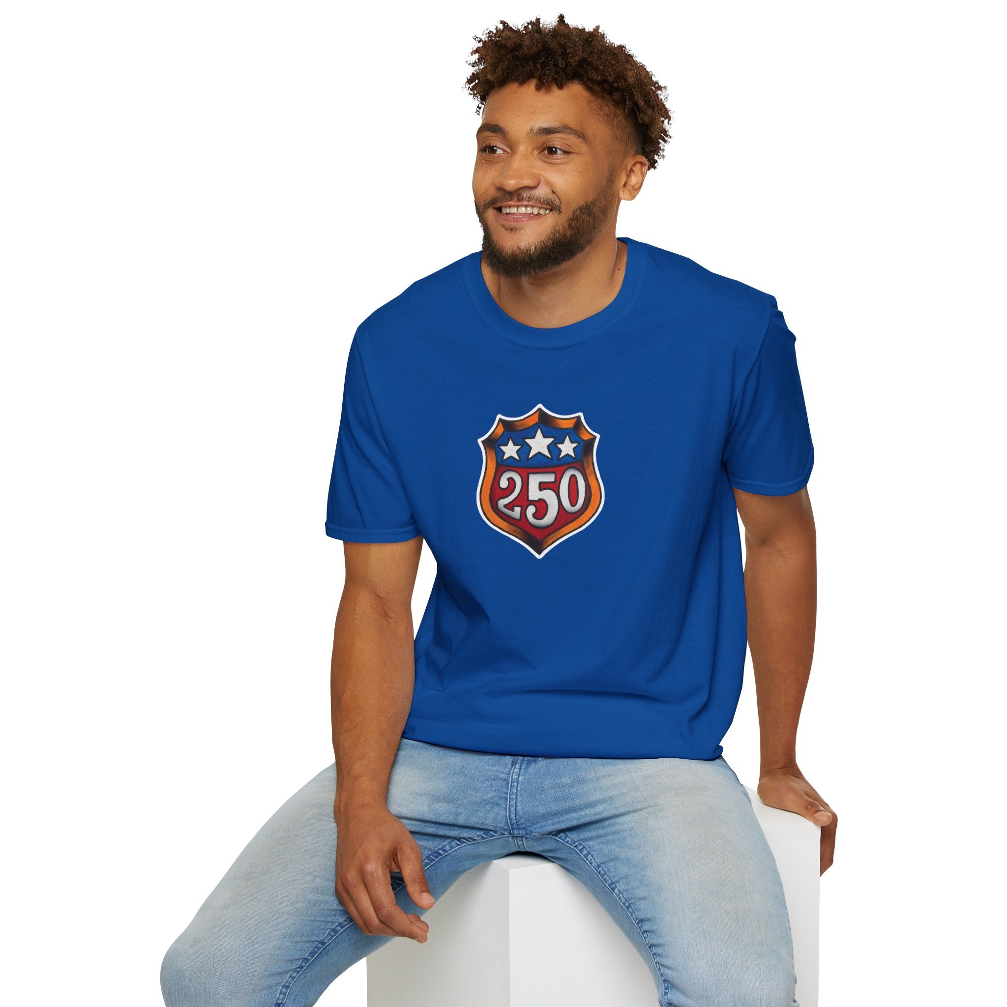 250th Anniversery Shield Tattoo Unisex Softstyle T-Shirt