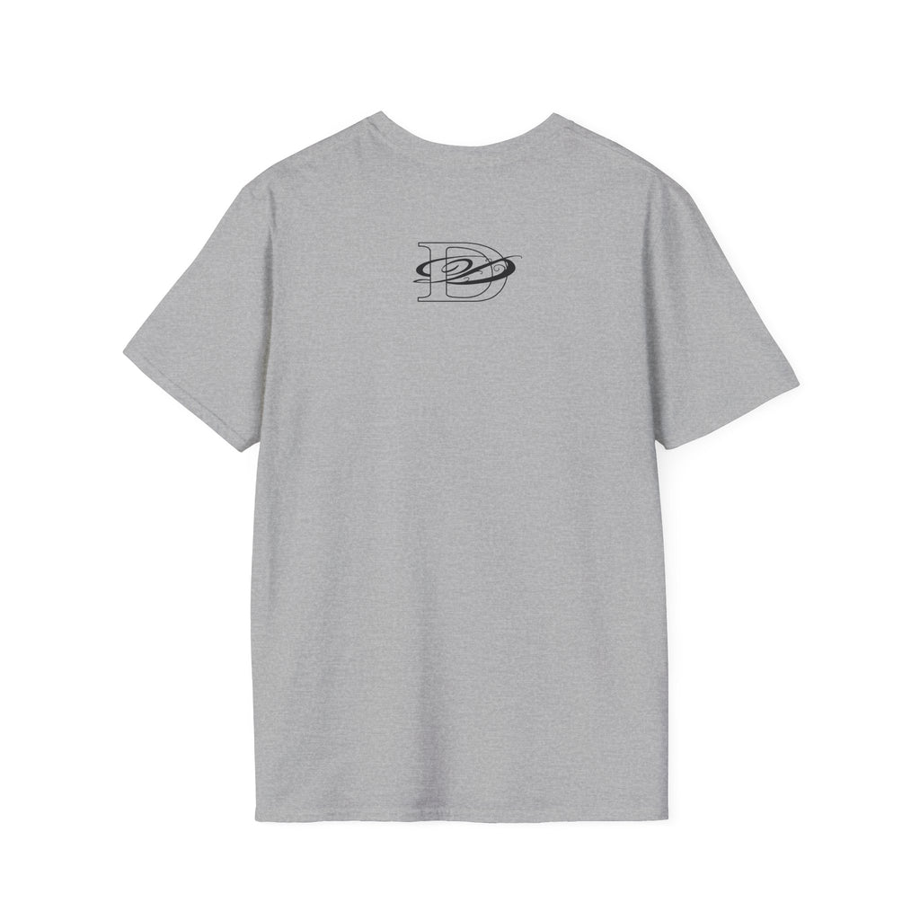 DD Custom Script Lettering w/Gothic Old English Unisex Softstyle T-Shirt