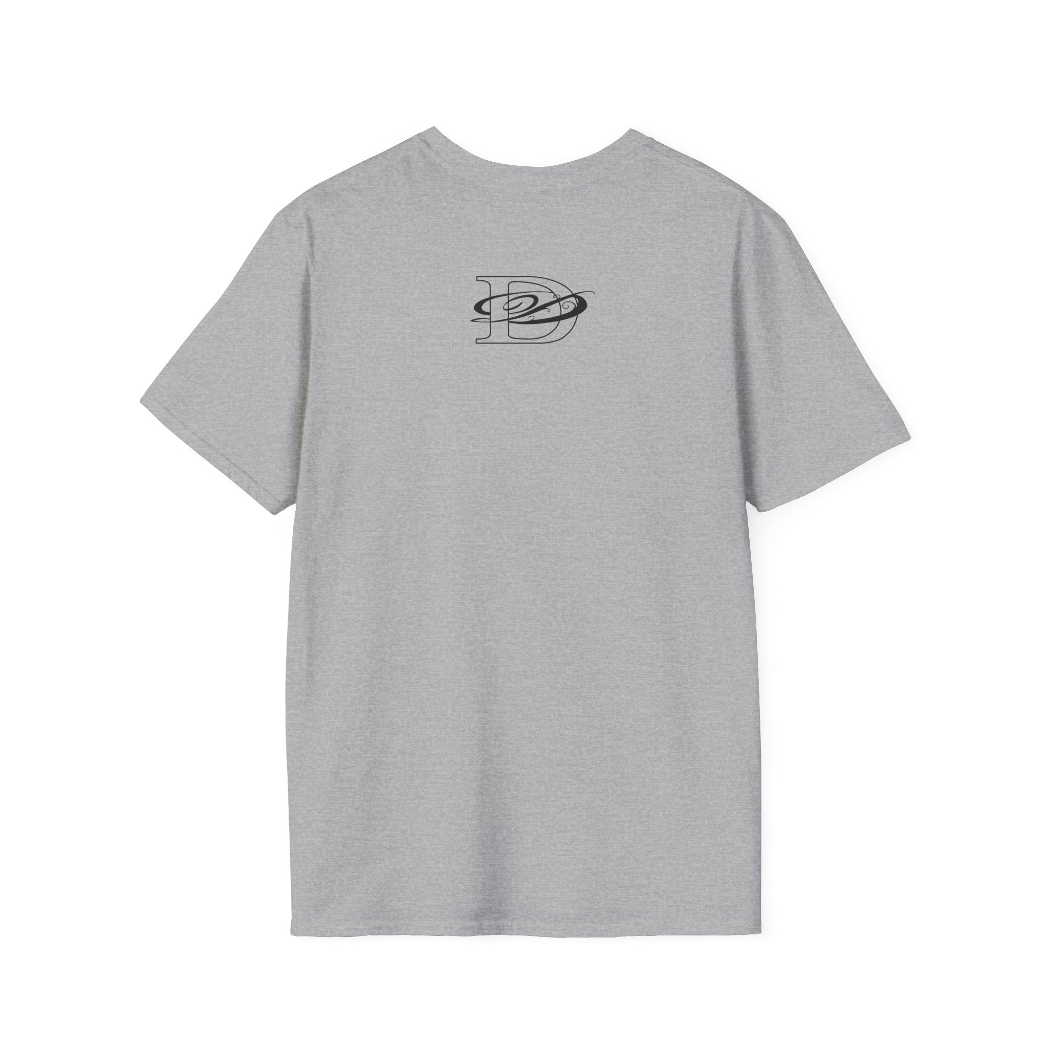 DD Custom Script Lettering w/Gothic Old English Unisex Softstyle T-Shirt