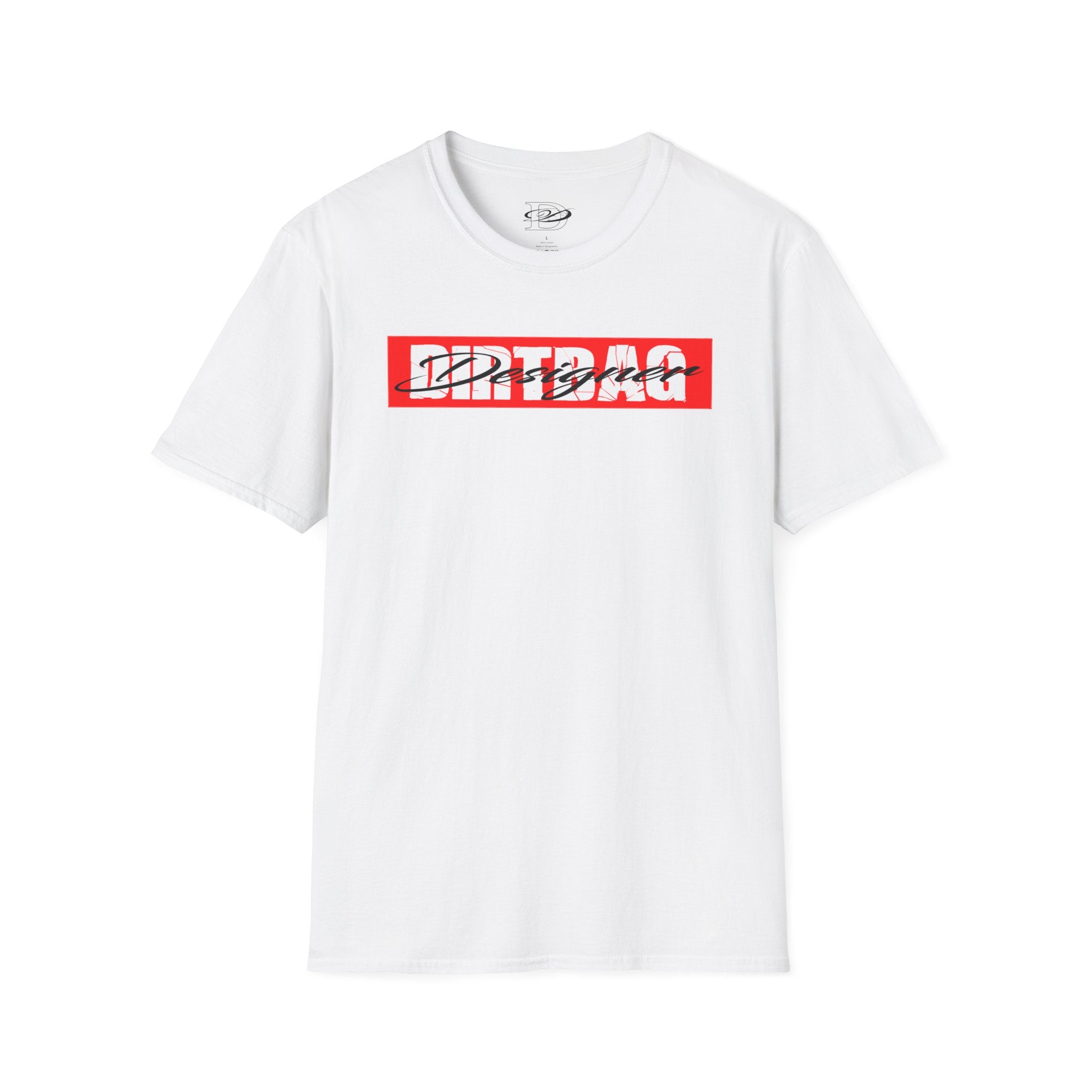 Broken Dirtbag Logo Graphic Unisex Softstyle T-Shirt, Casual Wear, Streetwear, Urban Fashion, Tattoo