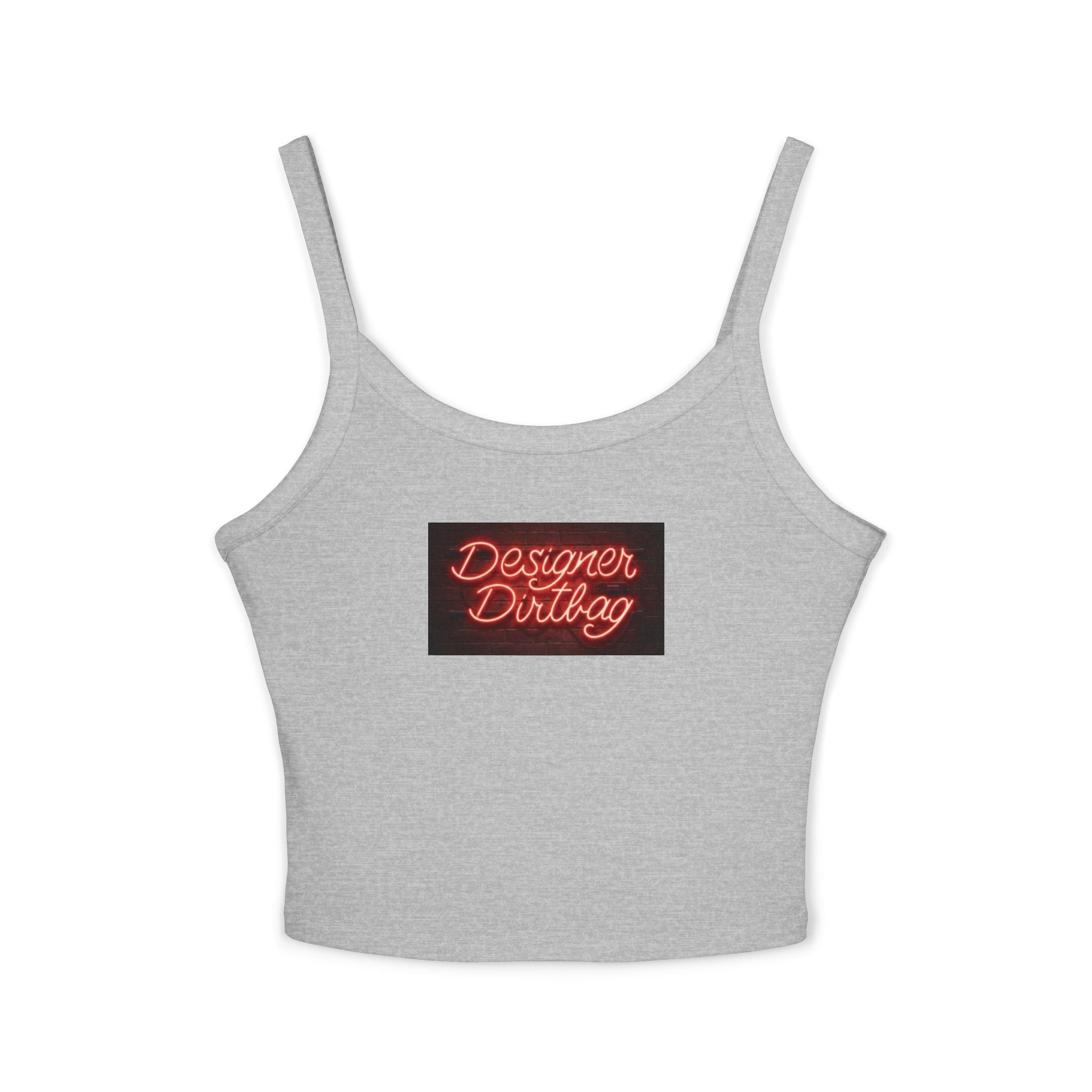 Neon Sign Graphic Spaghetti Strap Woman's Tank Top