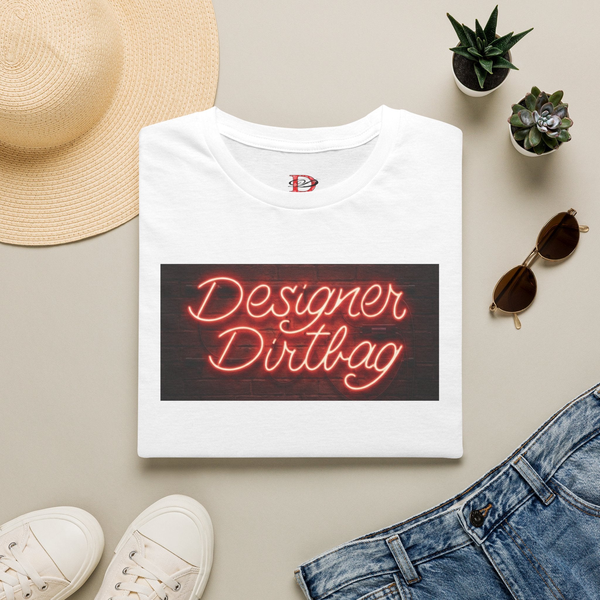 DD Neon Sign Softstyle Unisex T-Shirt