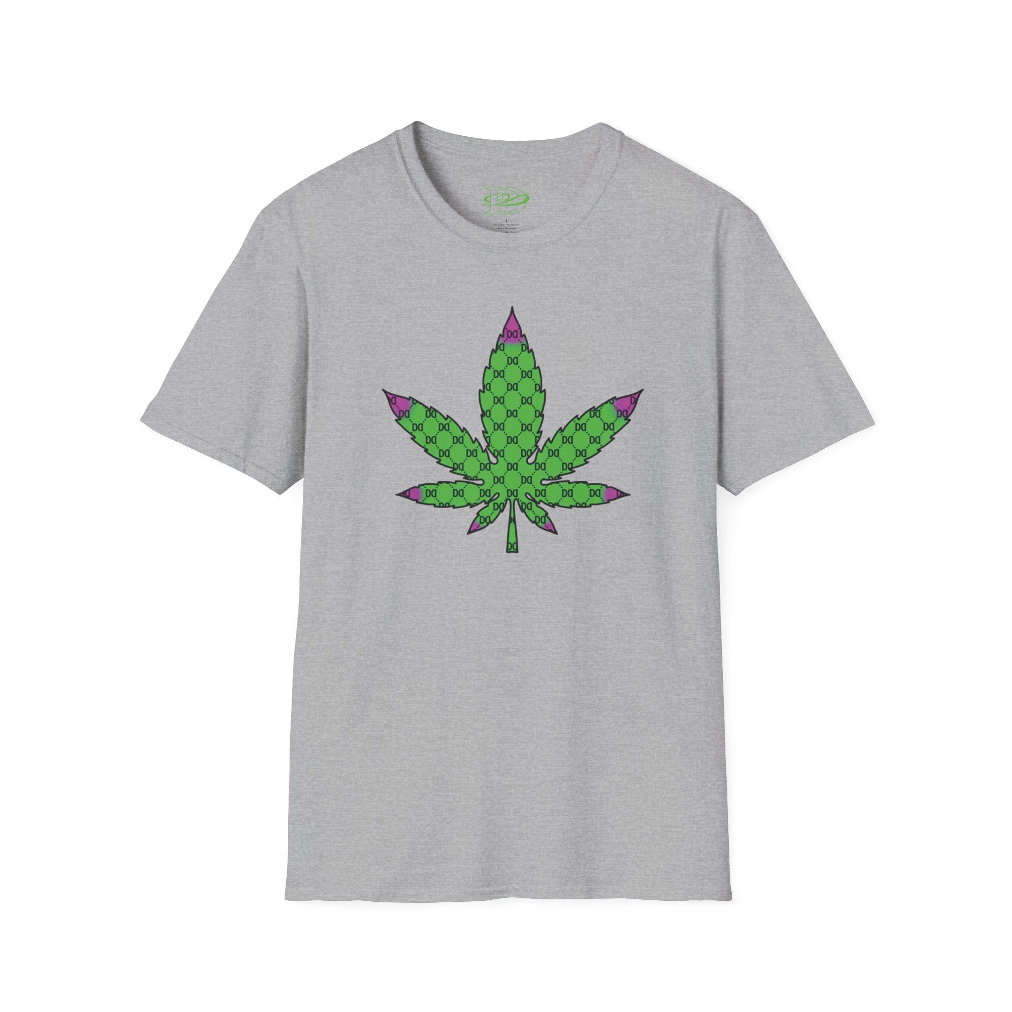 Cannabis Leaf w/the DD Monogram Unisex Softstyle T-Shirt