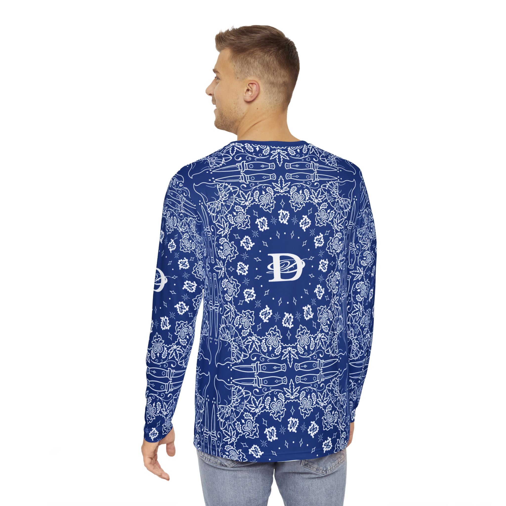 DD Custom Bandana Print Longsleeve T-Shirt AOP