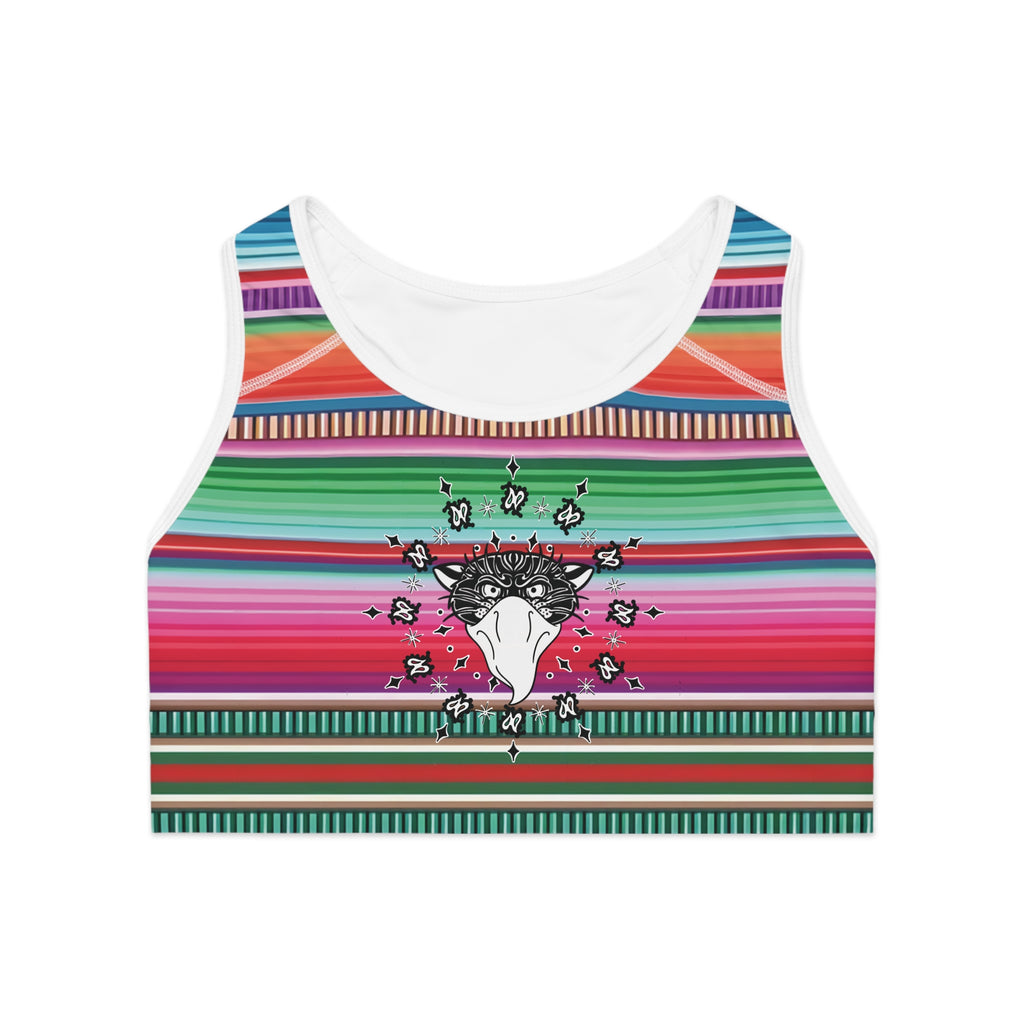 Bandito Panther Paisley Print Sports Bra AOP