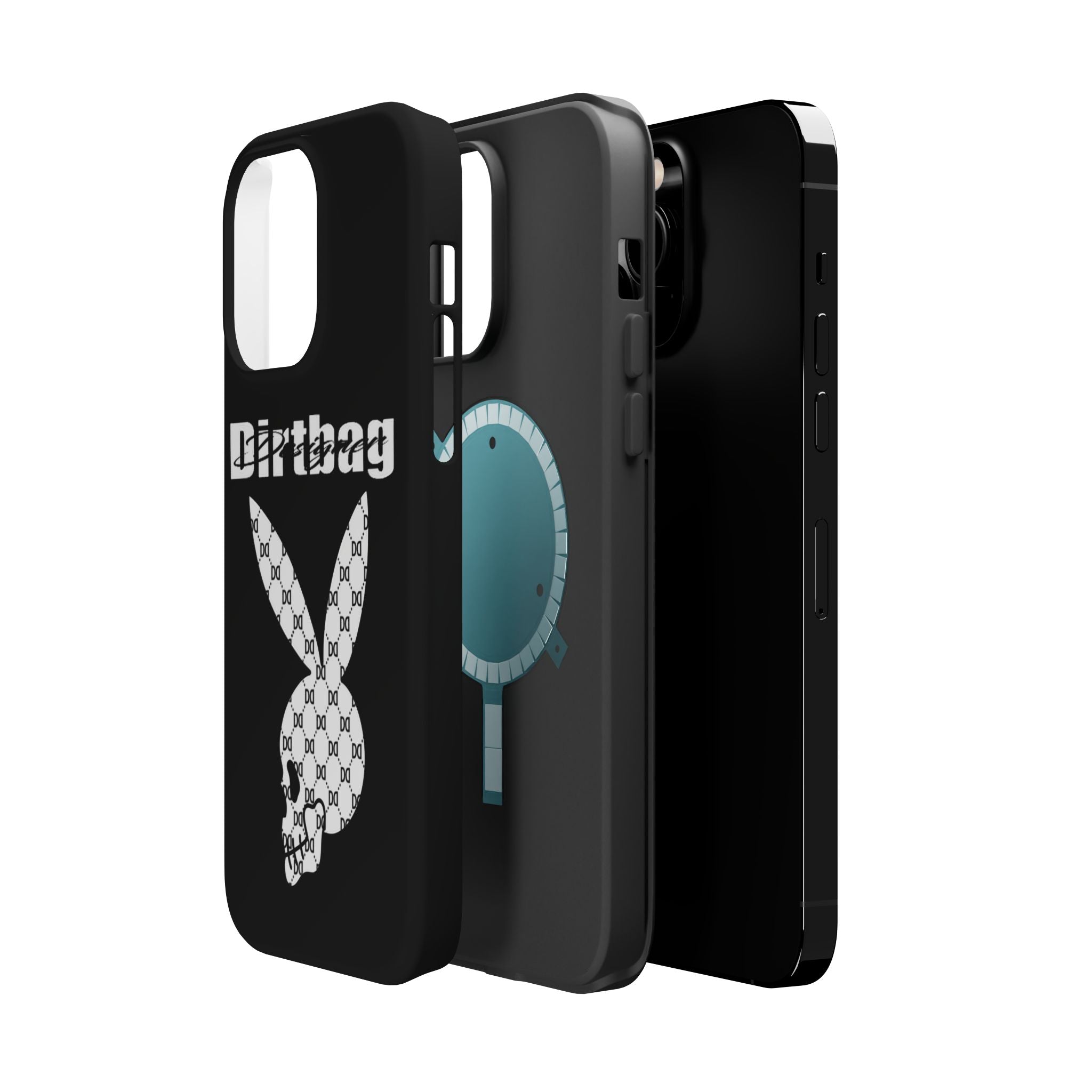 DD Monogram Bunny Skull Magnetic Phone Case