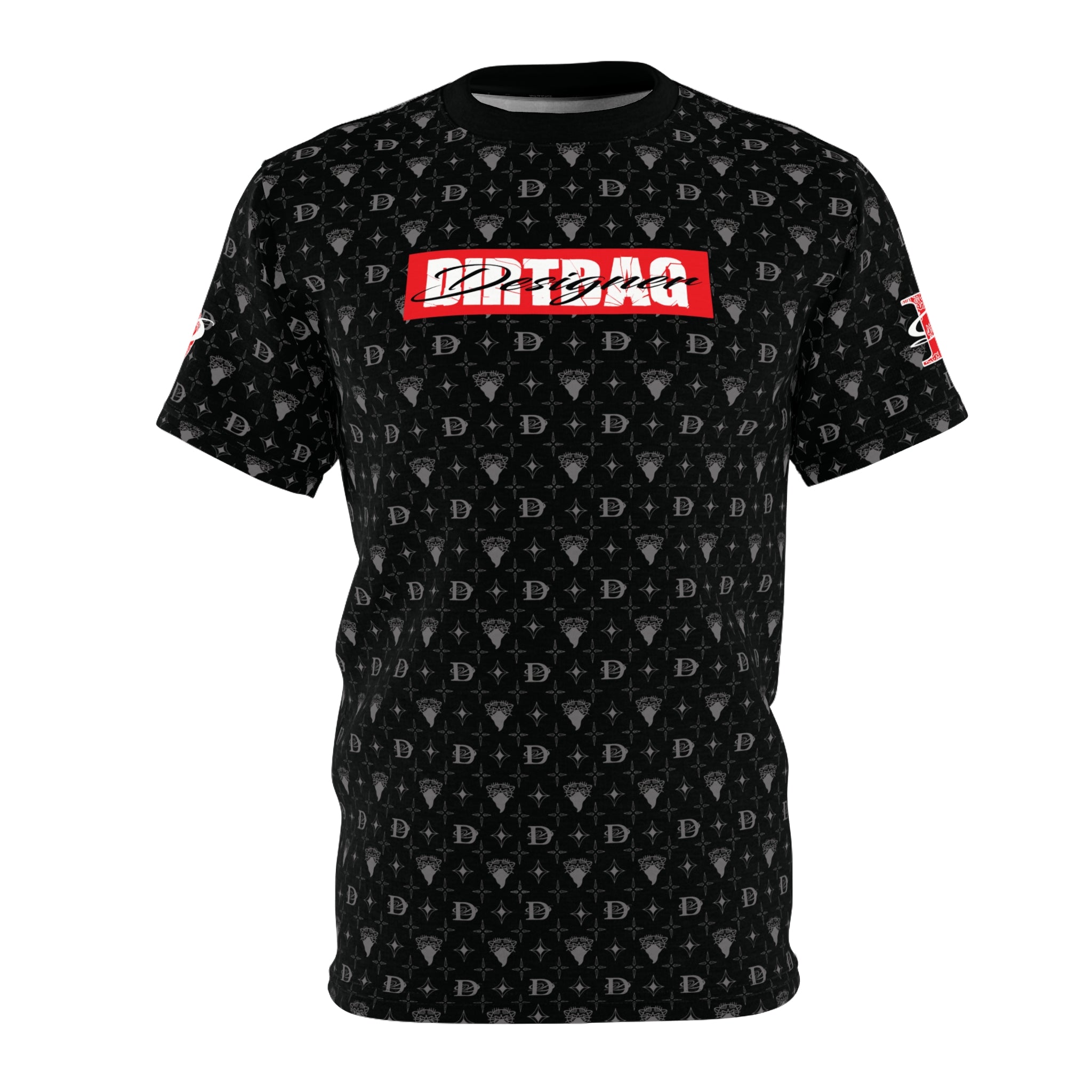 Bandito Panther Custom Monogram Print w/ Box Logo Unisex T-Shirt AOP