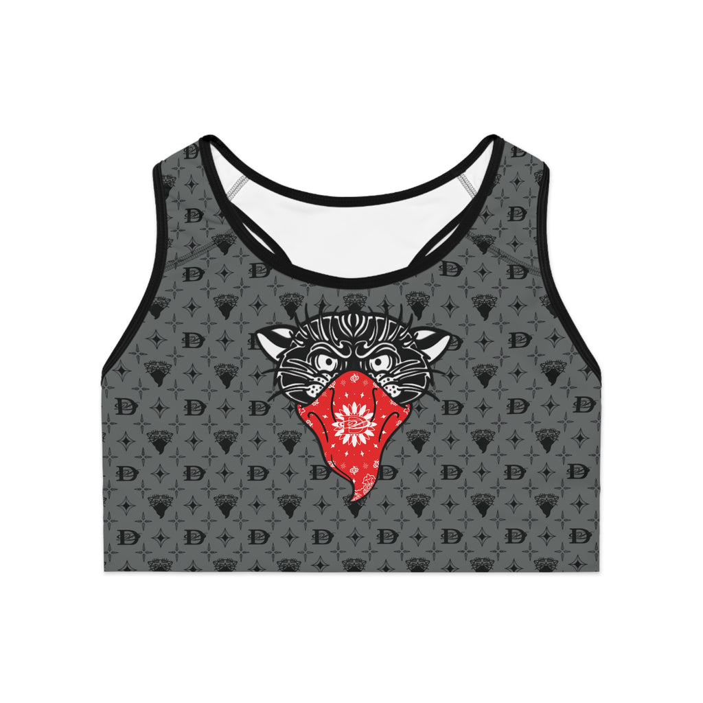 Bandito Panther Custom Monogram Print w/Panther Sports Bra AOP