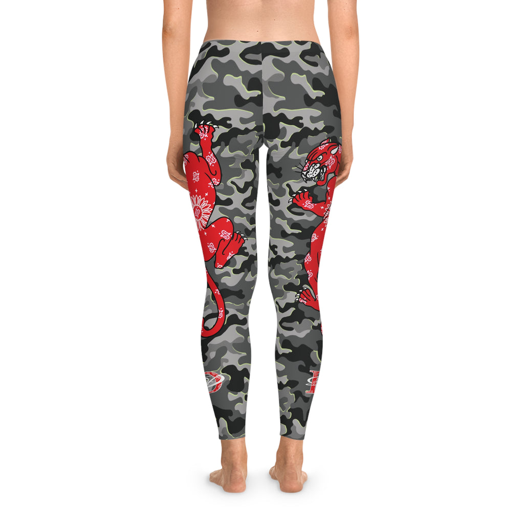 Climbing Bandana Panther Stretchy Urban Camo Leggings