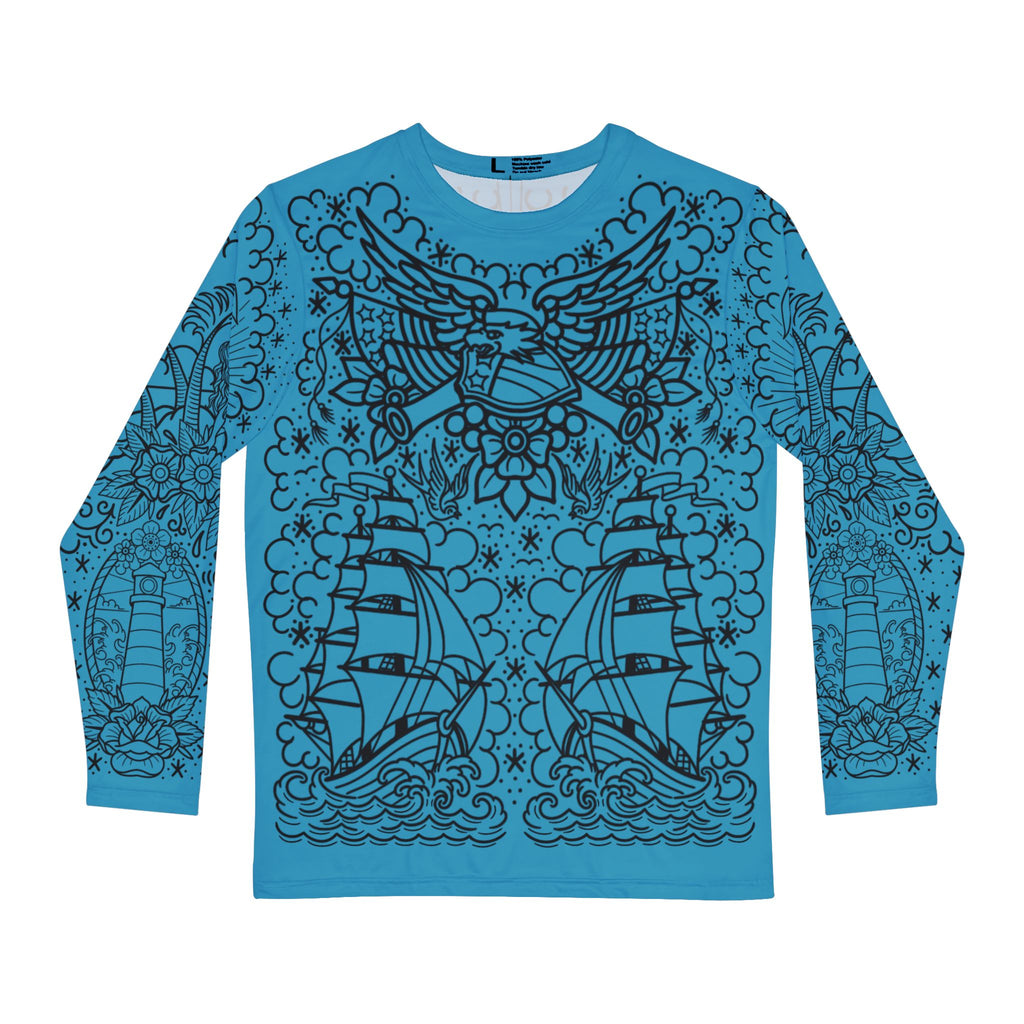 Traditional American Tattoo Body Suit Unisex Longsleeve T-Shirt AOP