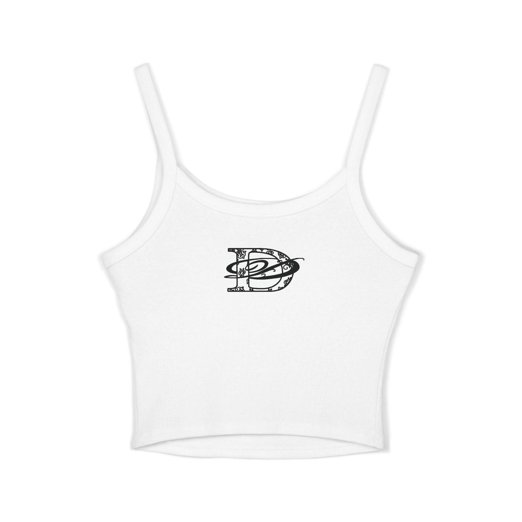 Cannabis Leaf w/DD Monogram Spaghetti Strap Tank Top