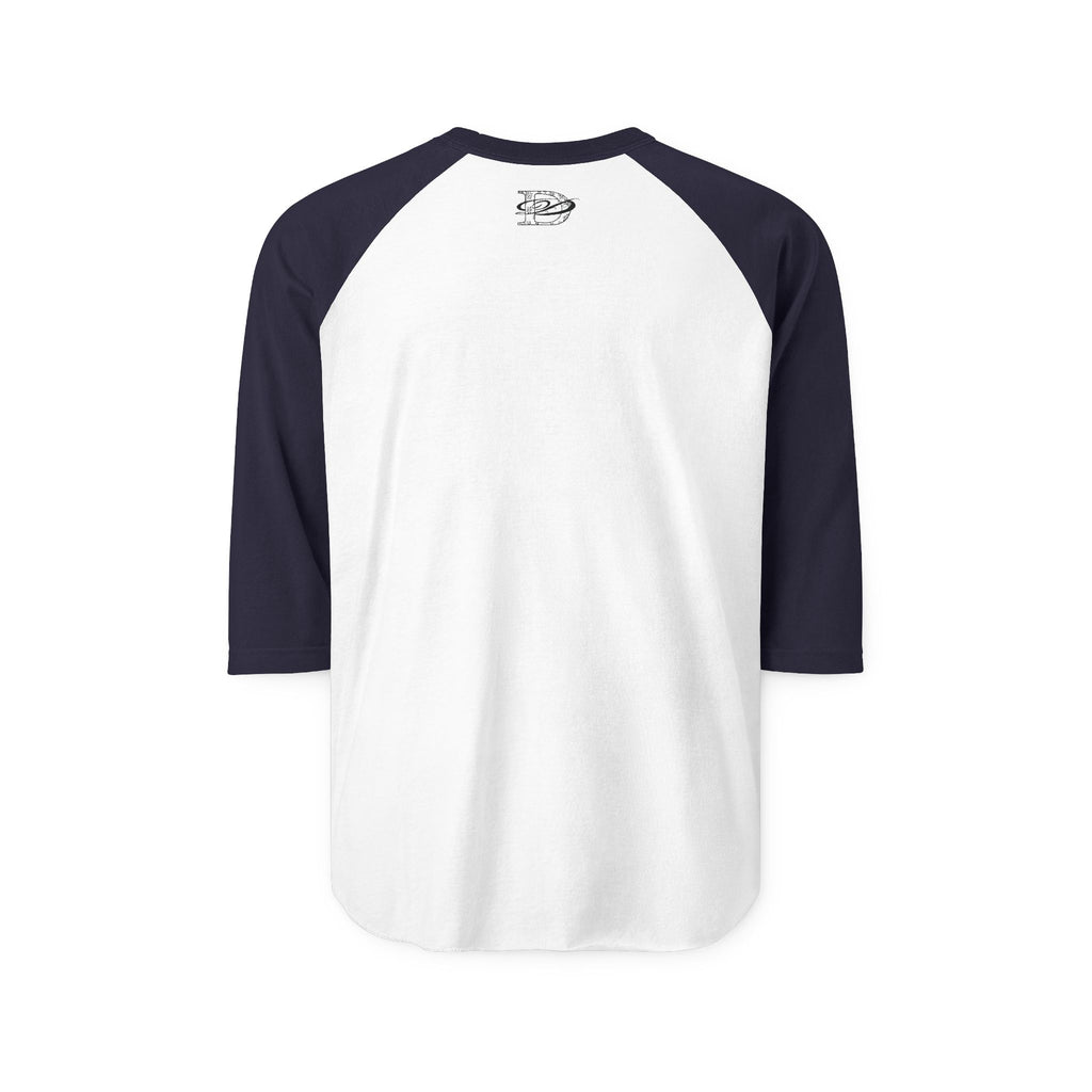 Classy DD Logo Print Unisex Three-Quarter Sleeve Raglan Shirt