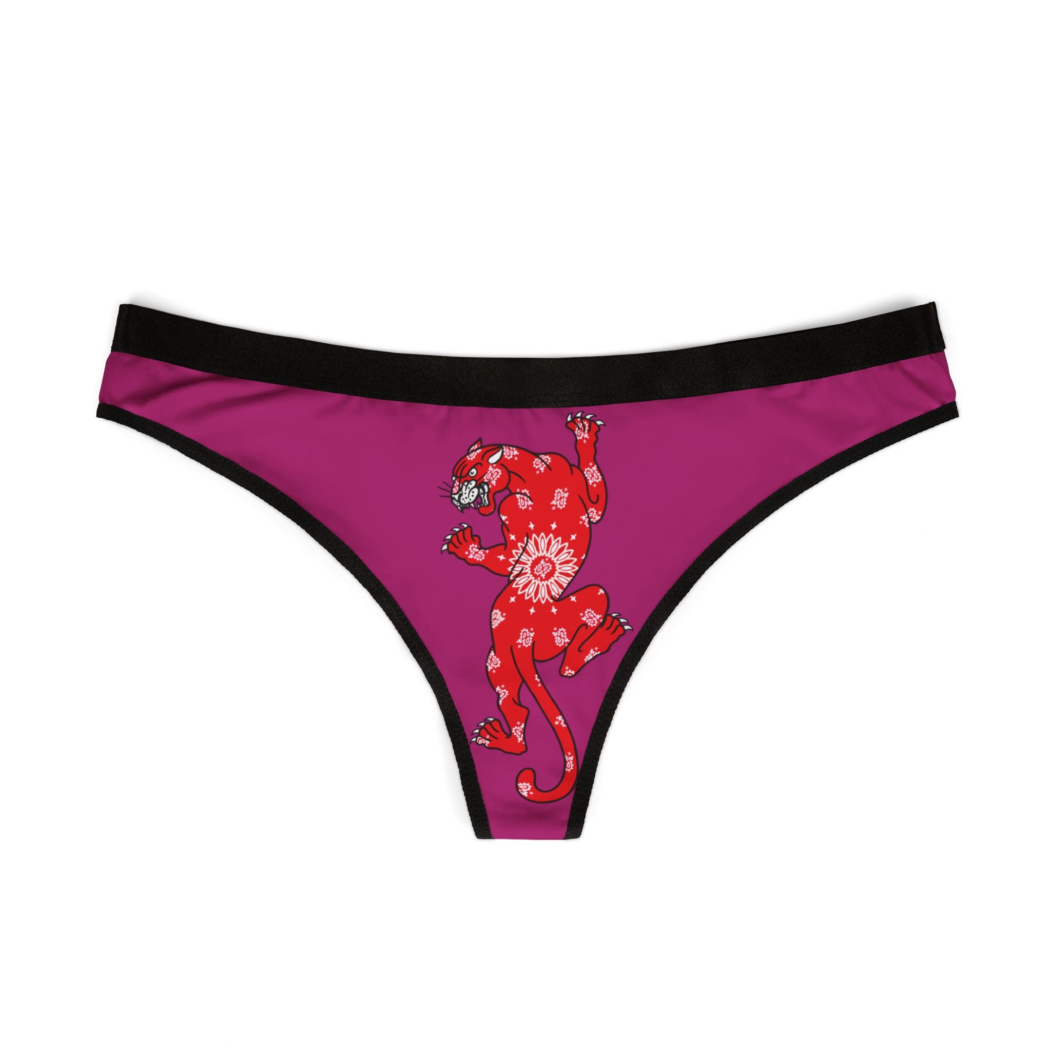 Climbing Panther w/Bandana Women's Thong Underwear | Underwear, Tattoo, Streetwear, Designer, Fashion