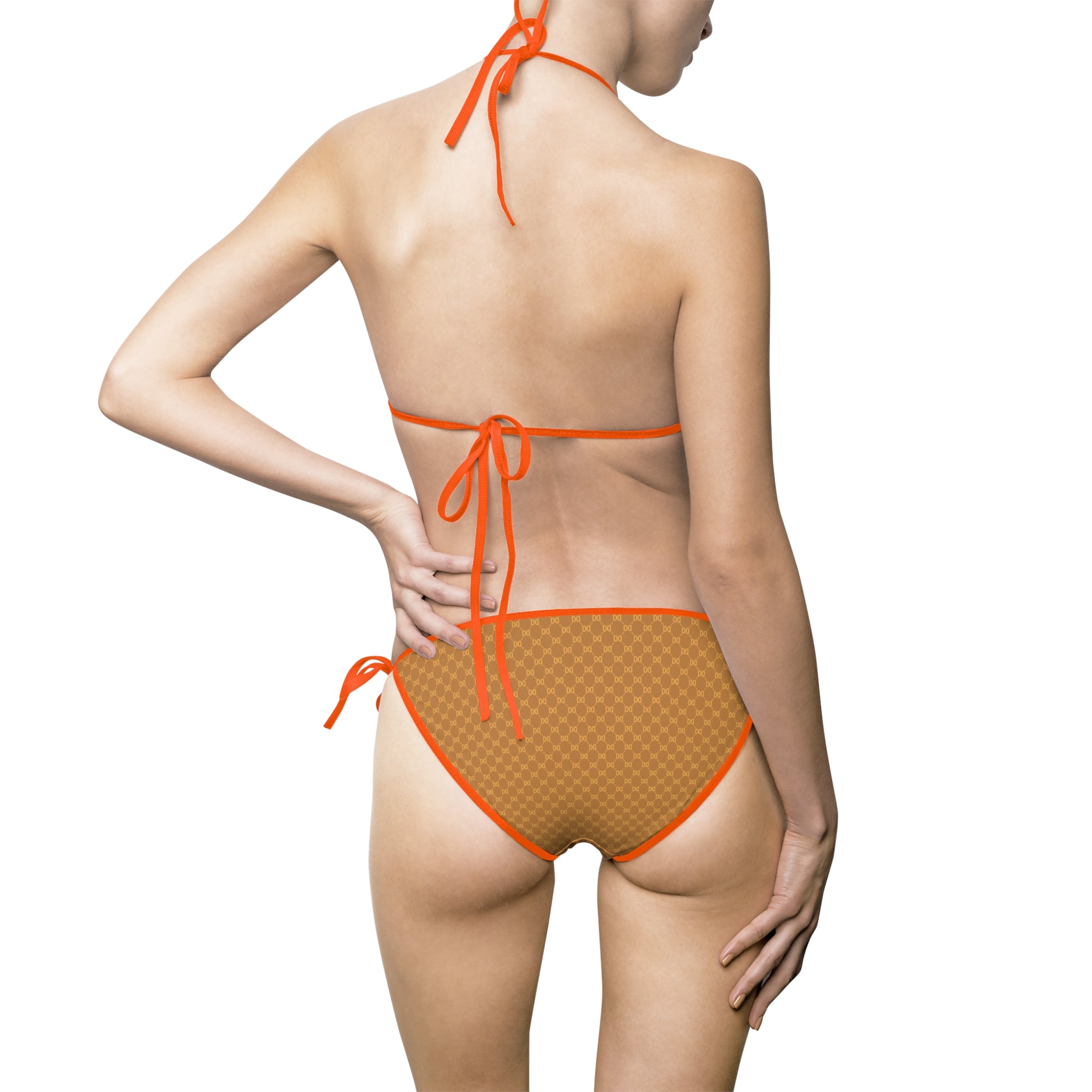 DD Monogram Womens's Bikini Swimsuit AOP