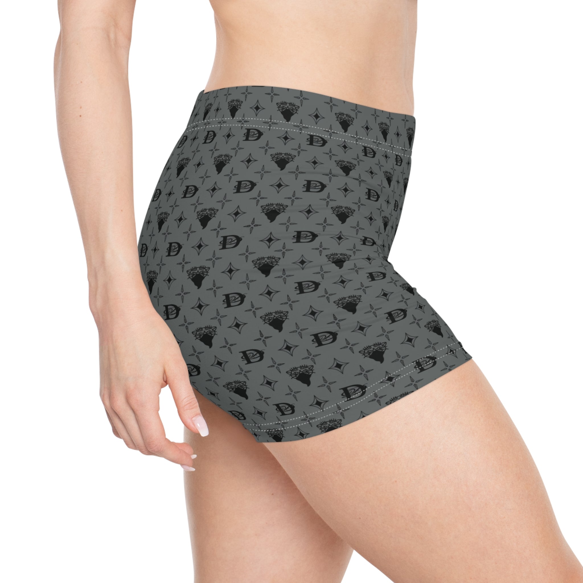 Bandito Panther Custom Monogram Print Women's Shorts AOP