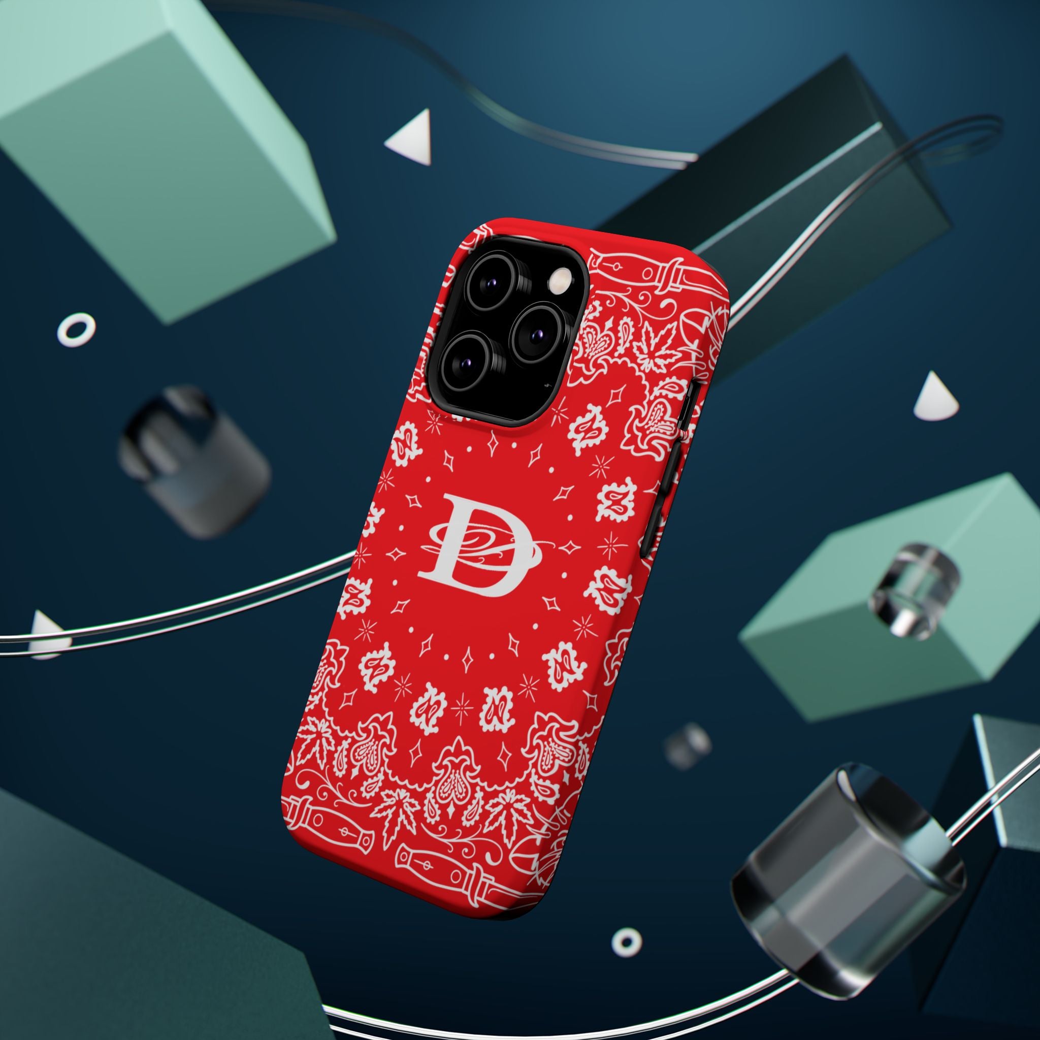 DD Custom Bandana Print Magnetic iPhone Case