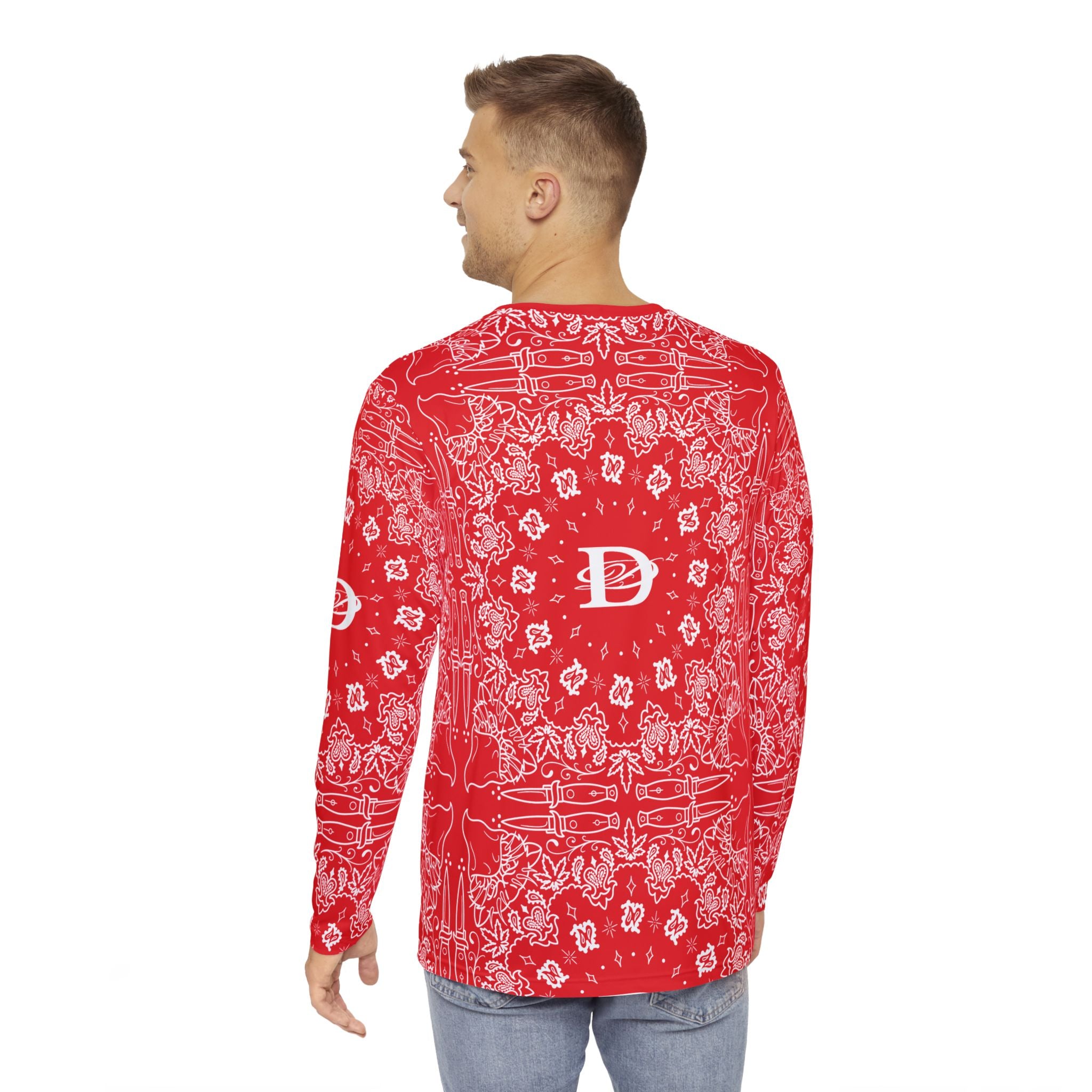 DD Custom Bandana Print Longsleeve T-Shirt AOP