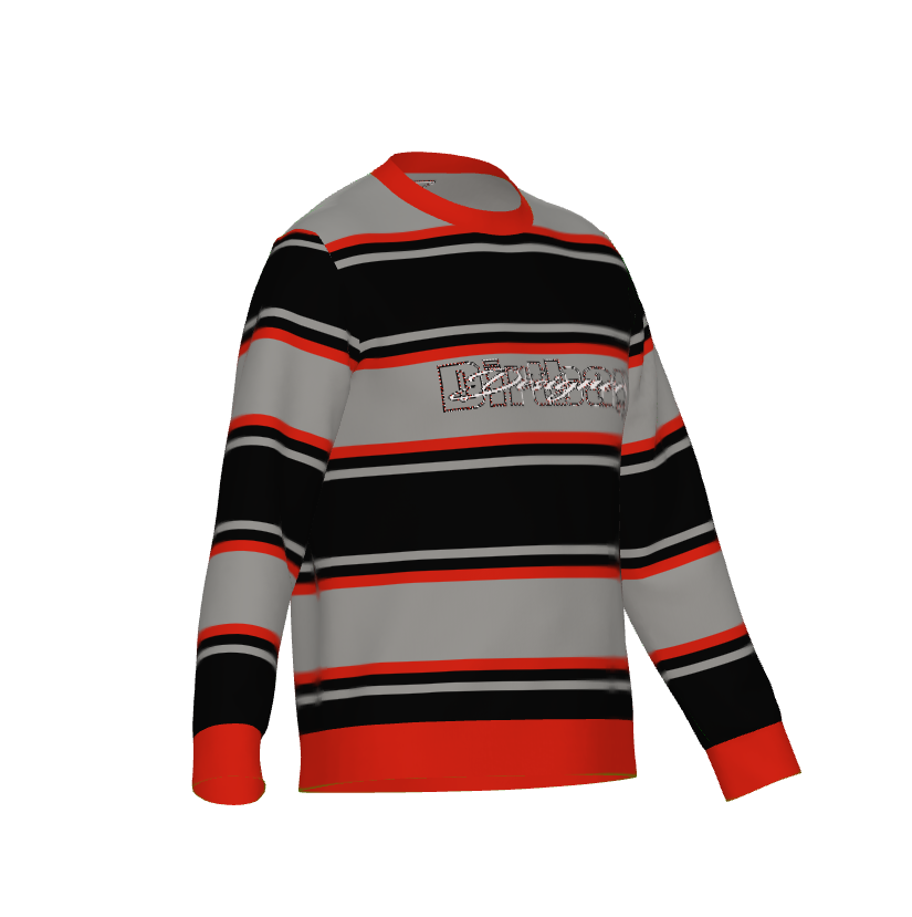 DD Logo Lightweight Banded Crewneck Knitted Sweater