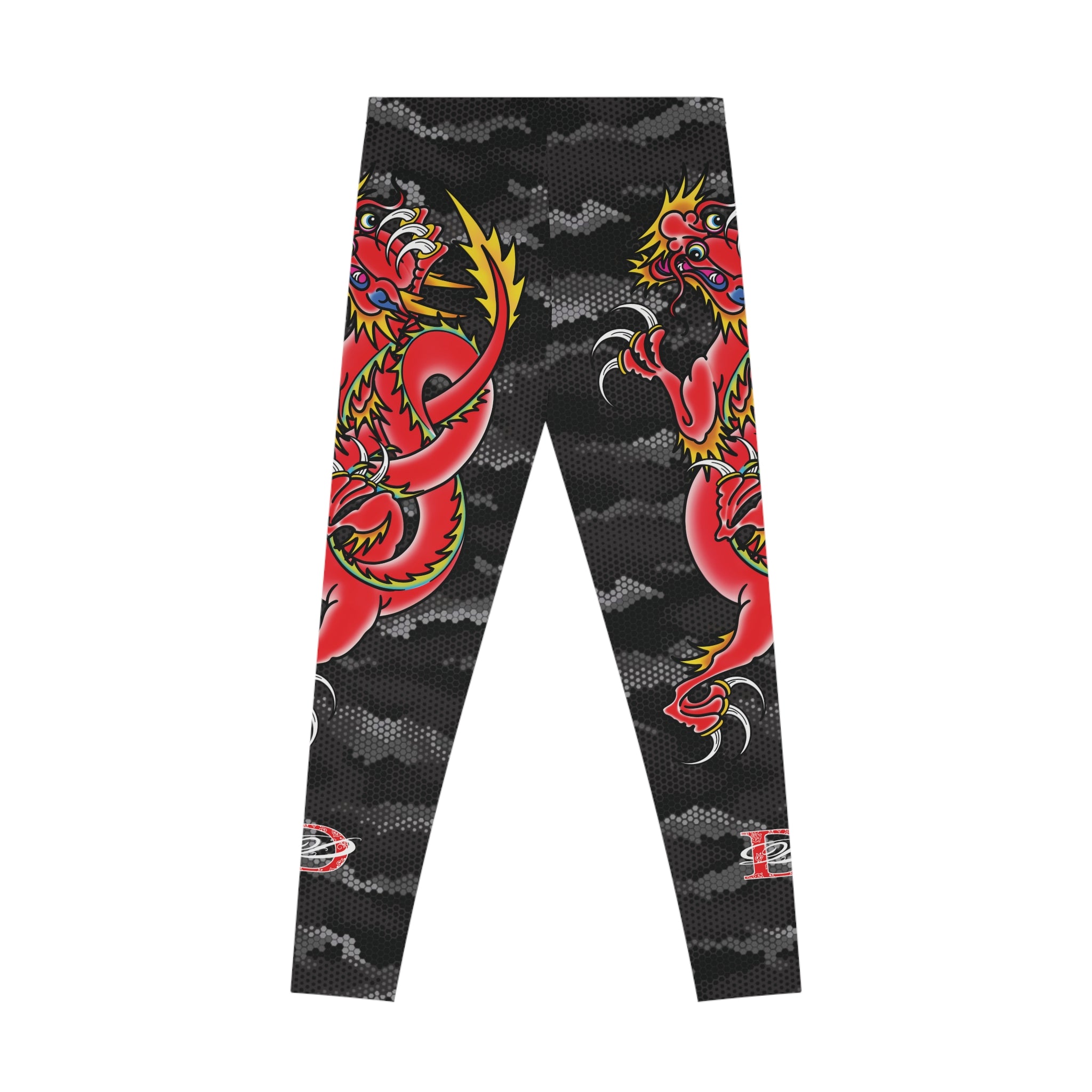 Custom Dragon W/ Urban Hexagon Camo Leggings AOP