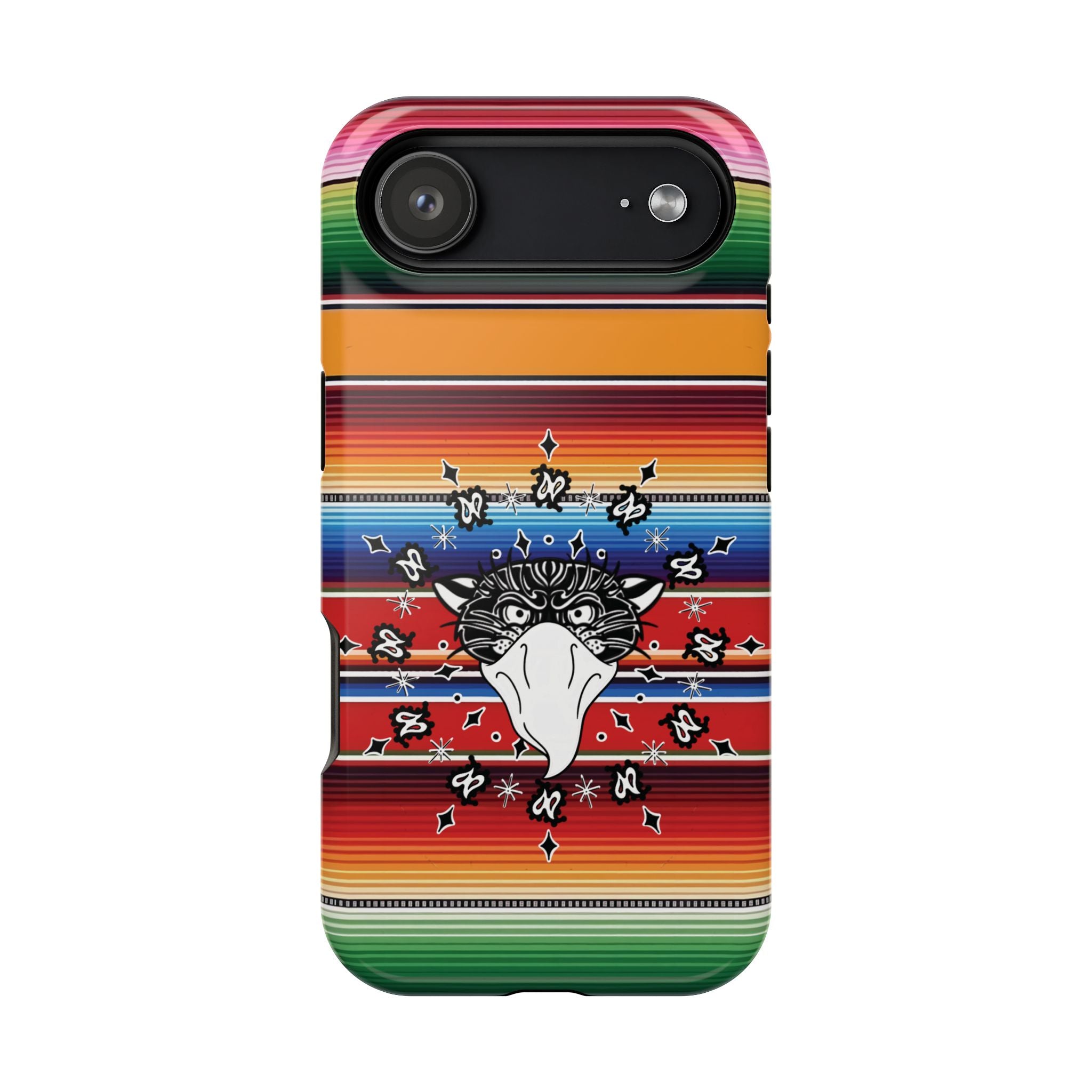 Serape Bandito Panther Paisley Design Magnetic Tough Phone Case iPhone/Samsung