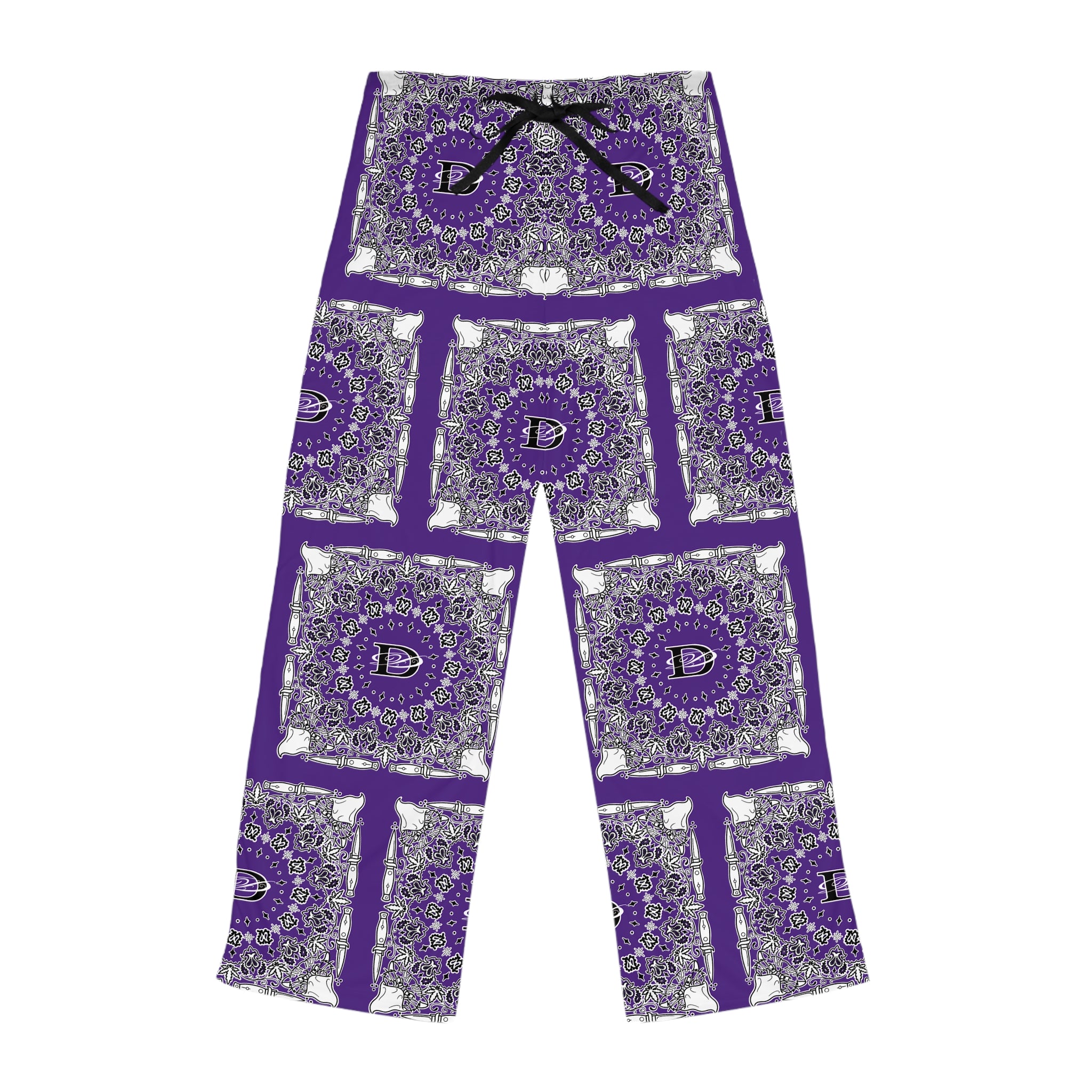 DD Custom Bandana Print Women's Pajama Pants AOP