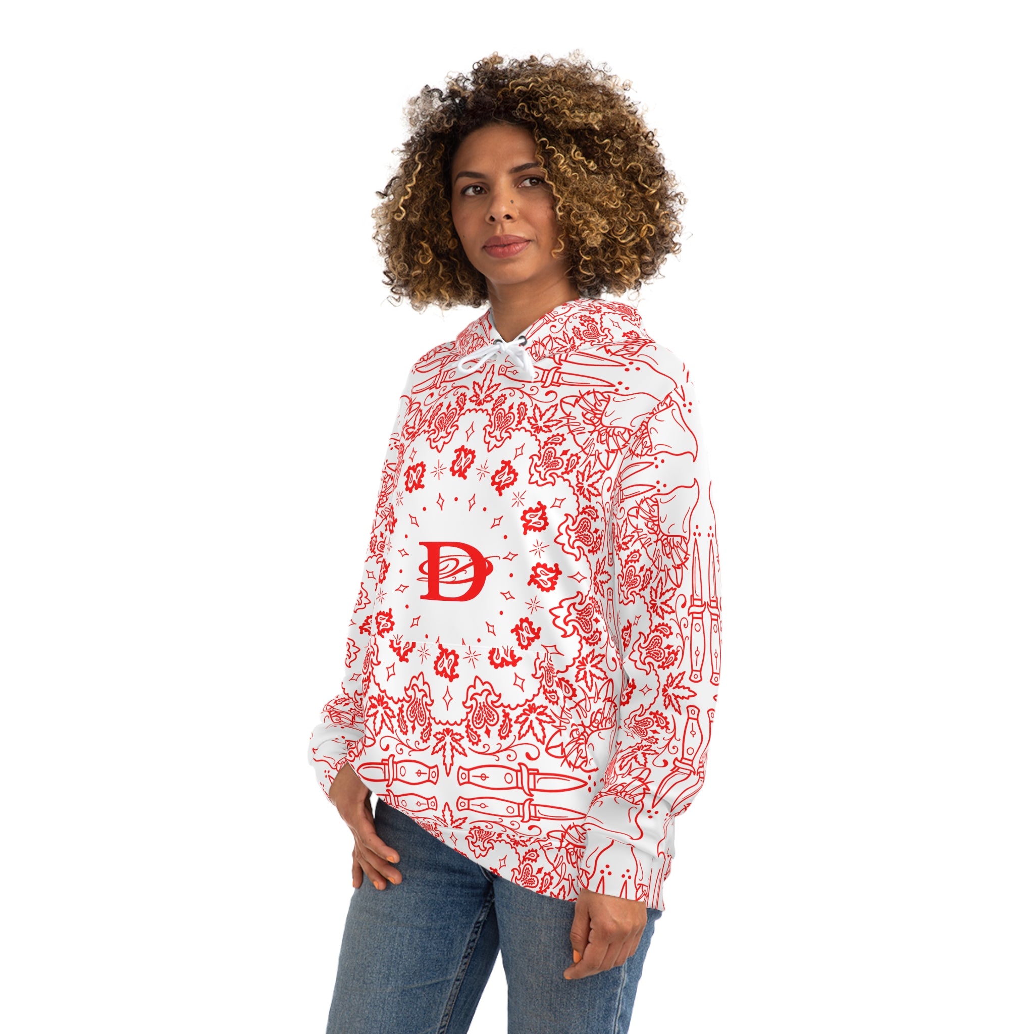 DD Custom Bandana Print Unisex Hoodie AOP