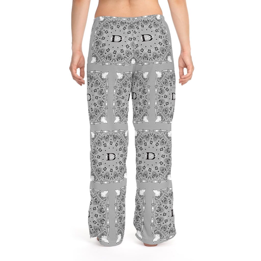 DD Custom Bandana Print Women's Pajama Pants AOP