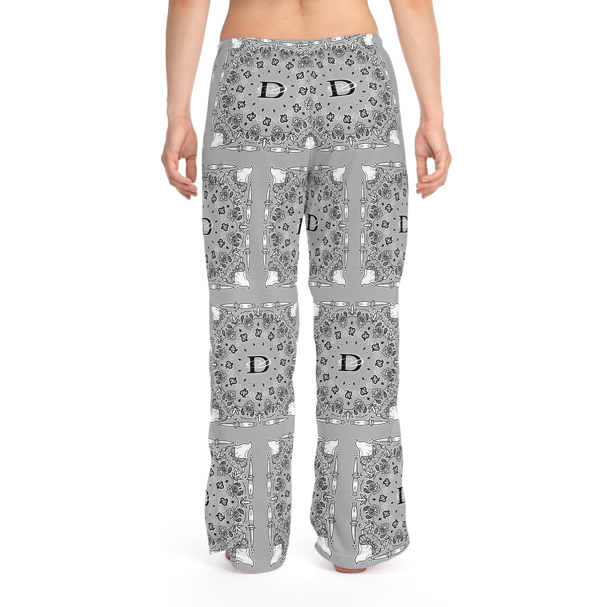 DD Custom Bandana Print Women's Pajama Pants AOP