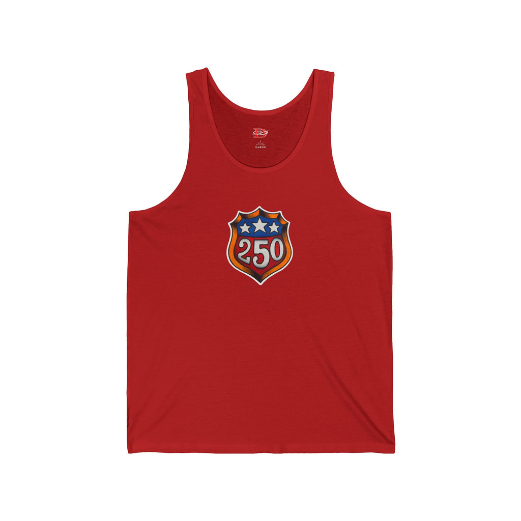 250th Anniversary Shield Tattoo Design Mens Tank Top